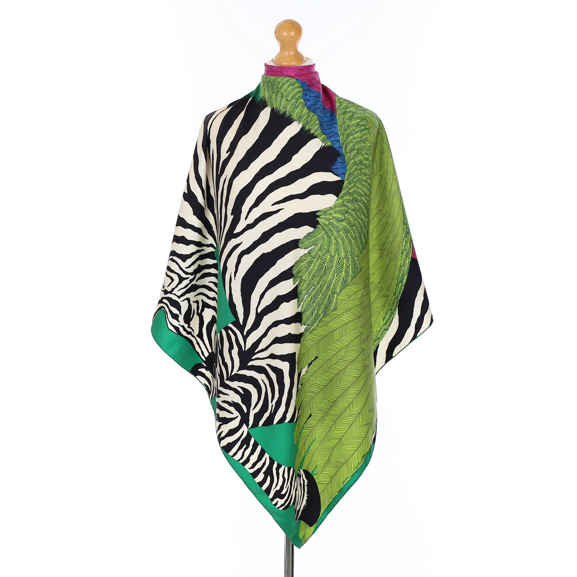 Hermès Zebra Pegasus Silk Scarf Quite Rare