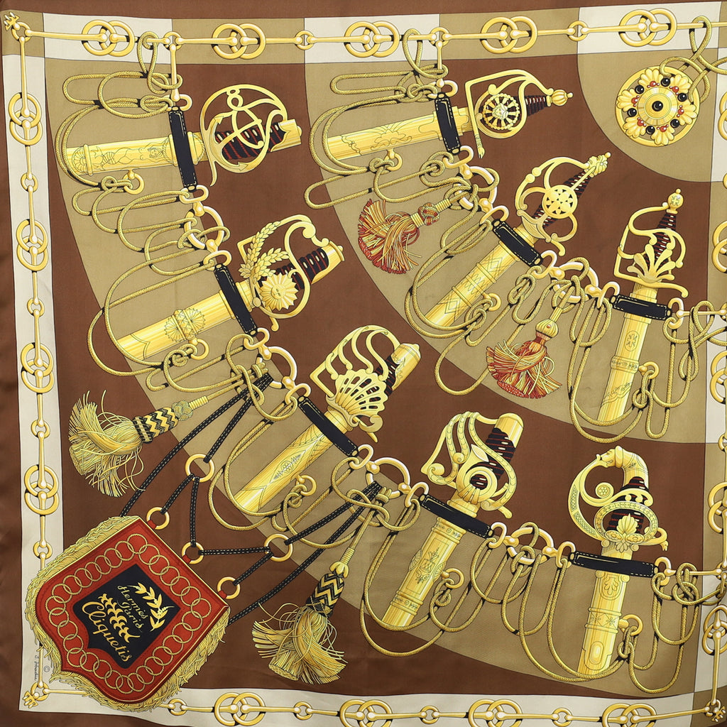 Hermès Cliquetis Silk Scarf