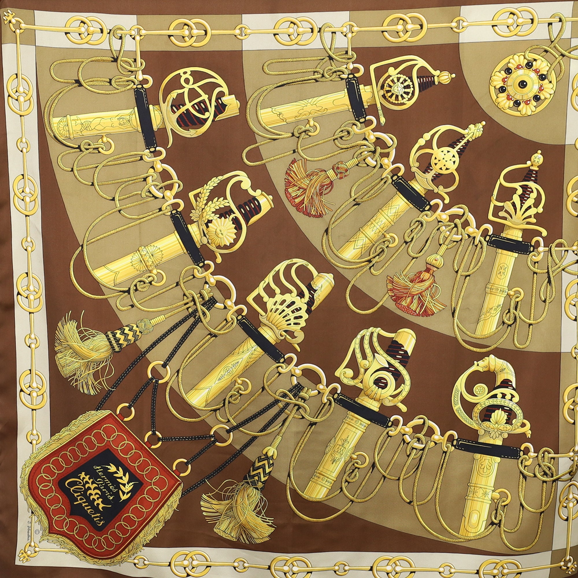 Hermès Cliquetis Silk Scarf