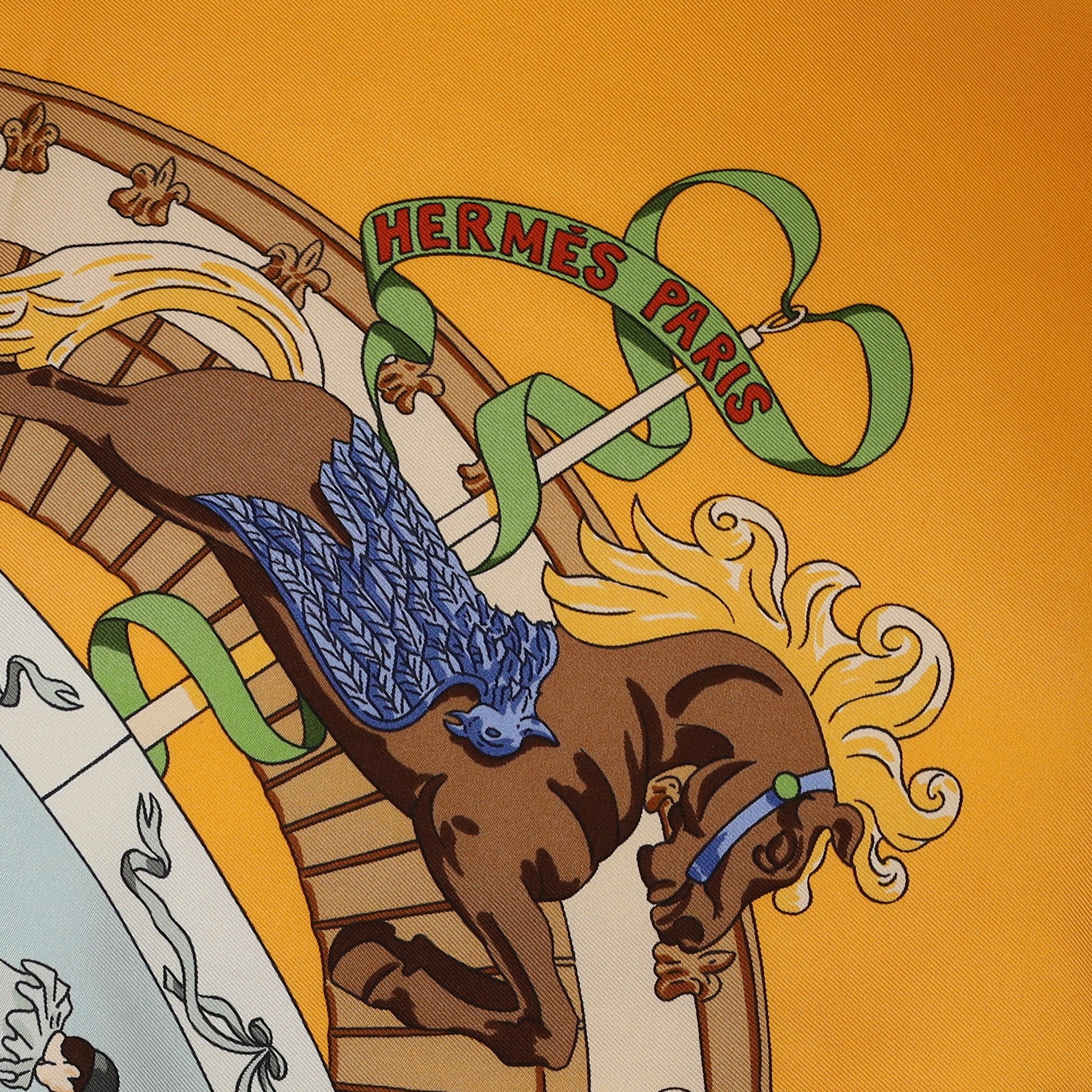 Brand New Boxed Hermès Musée Vivant du Cheval Chantilly Silk Scarf