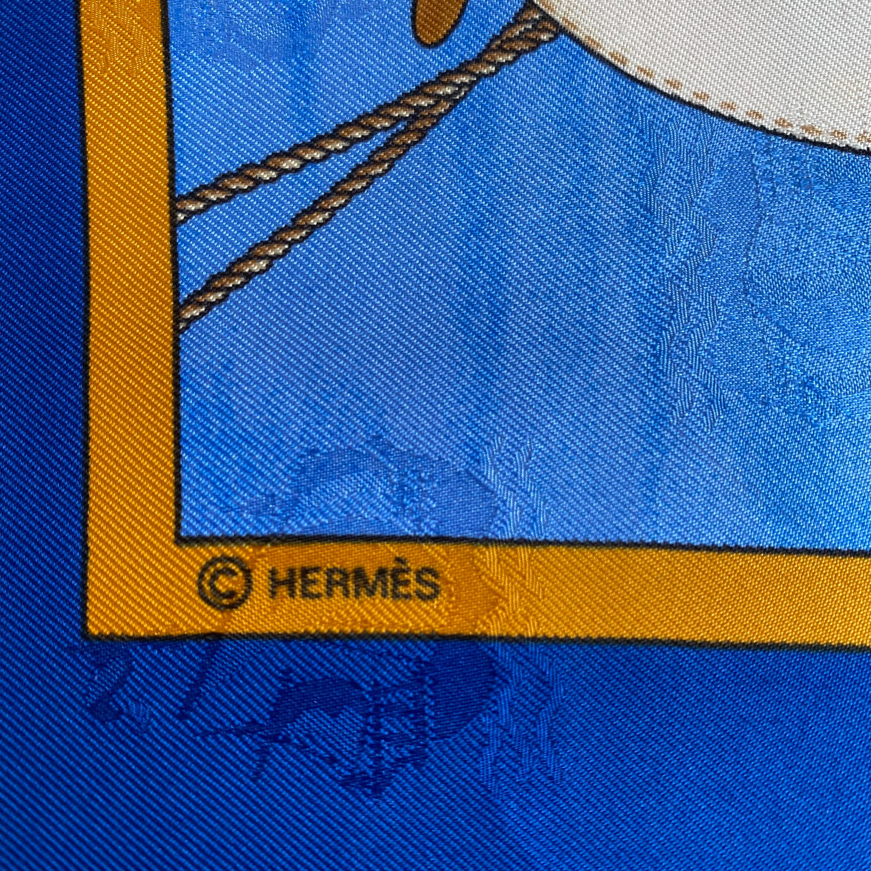 Hermès Christophe Colomb Découvre L’Amérique Silk Scarf Quite Rare