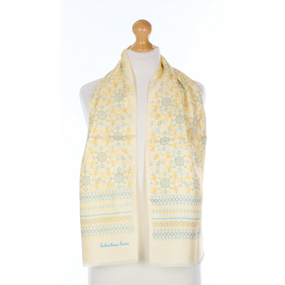 1970’s Valentina Fiore Vintage Silk Scarf