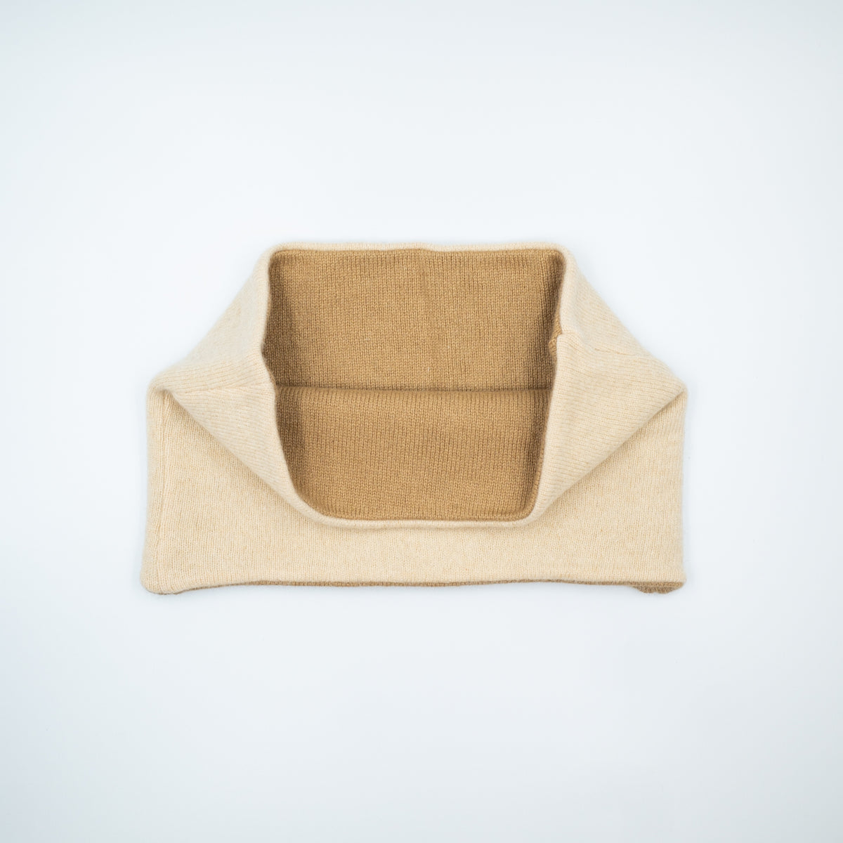 Camel and Nude Beige Neck Warmer