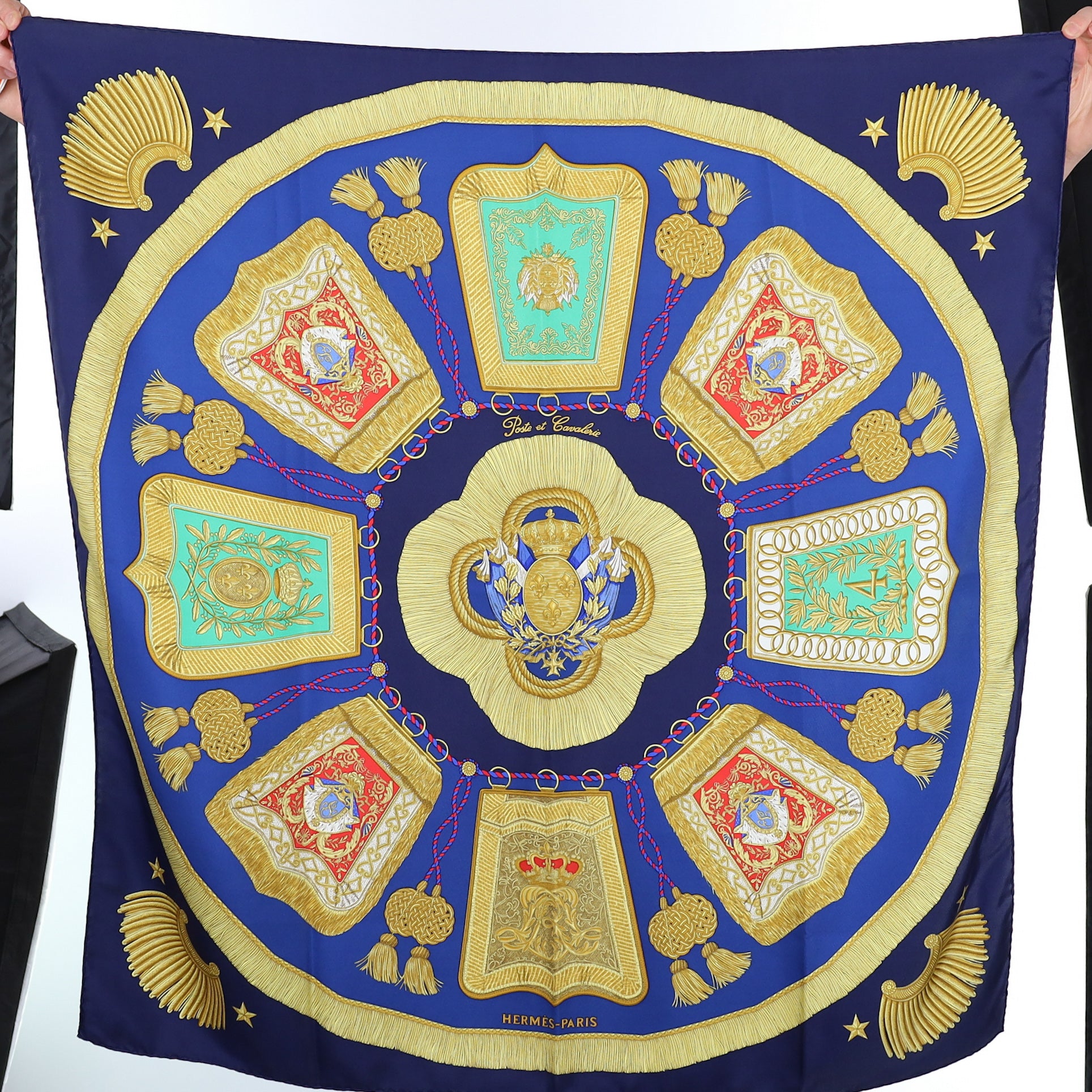 Hermès Poste et Cavalerie Silk Scarf