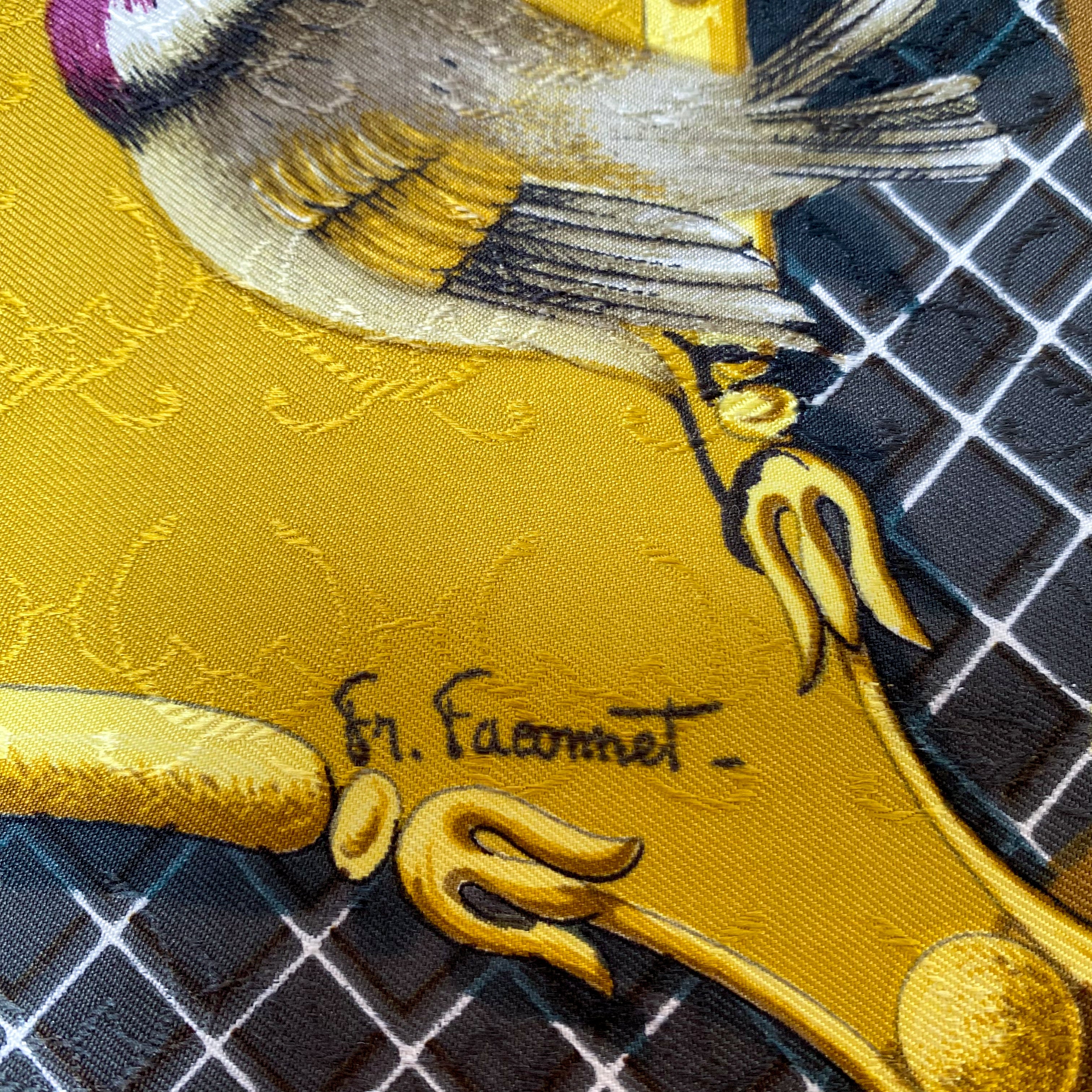 Boxed Hermès A Cle des Champs 1965 Silk Scarf