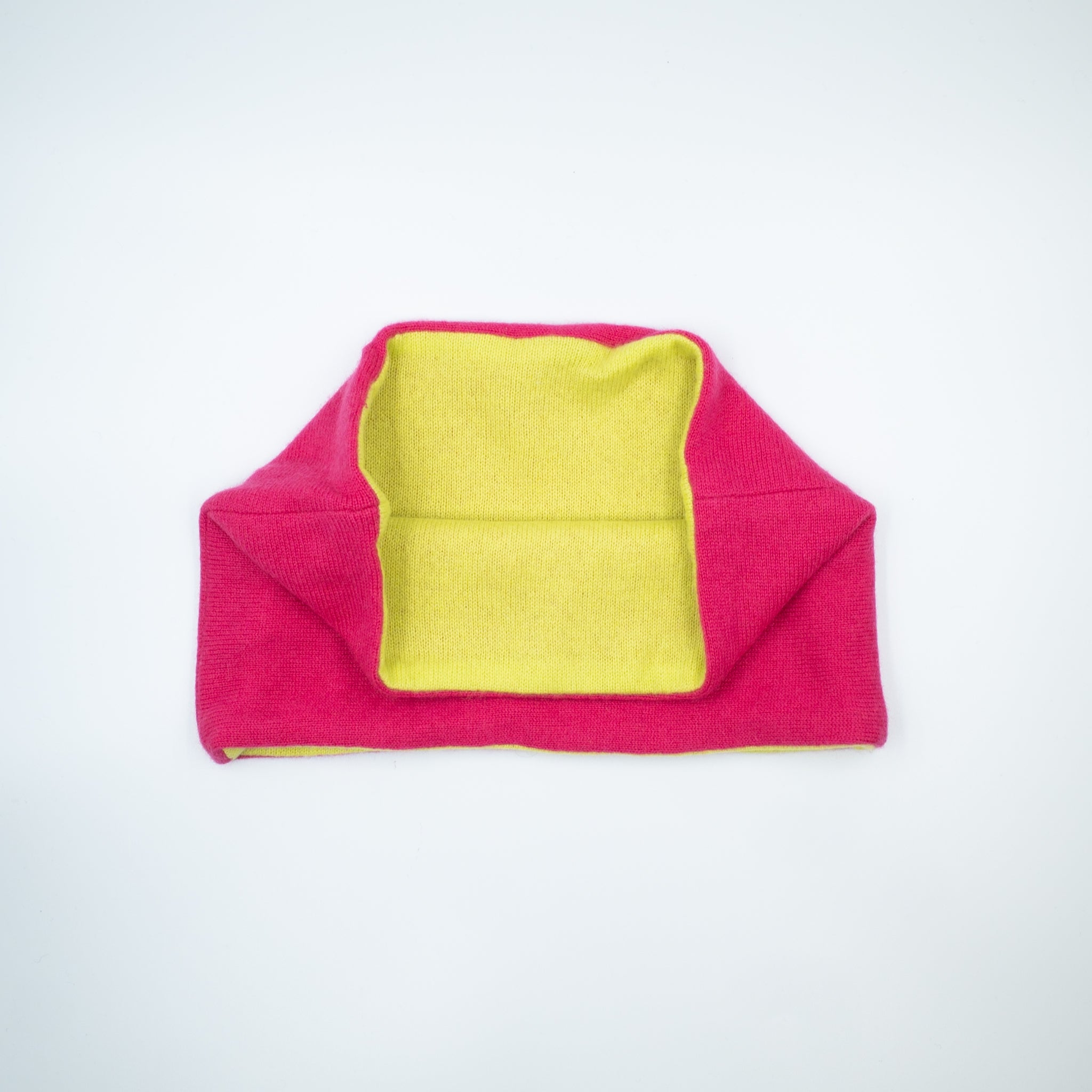 Hot Pink and Acid Yellow Neck Warmer