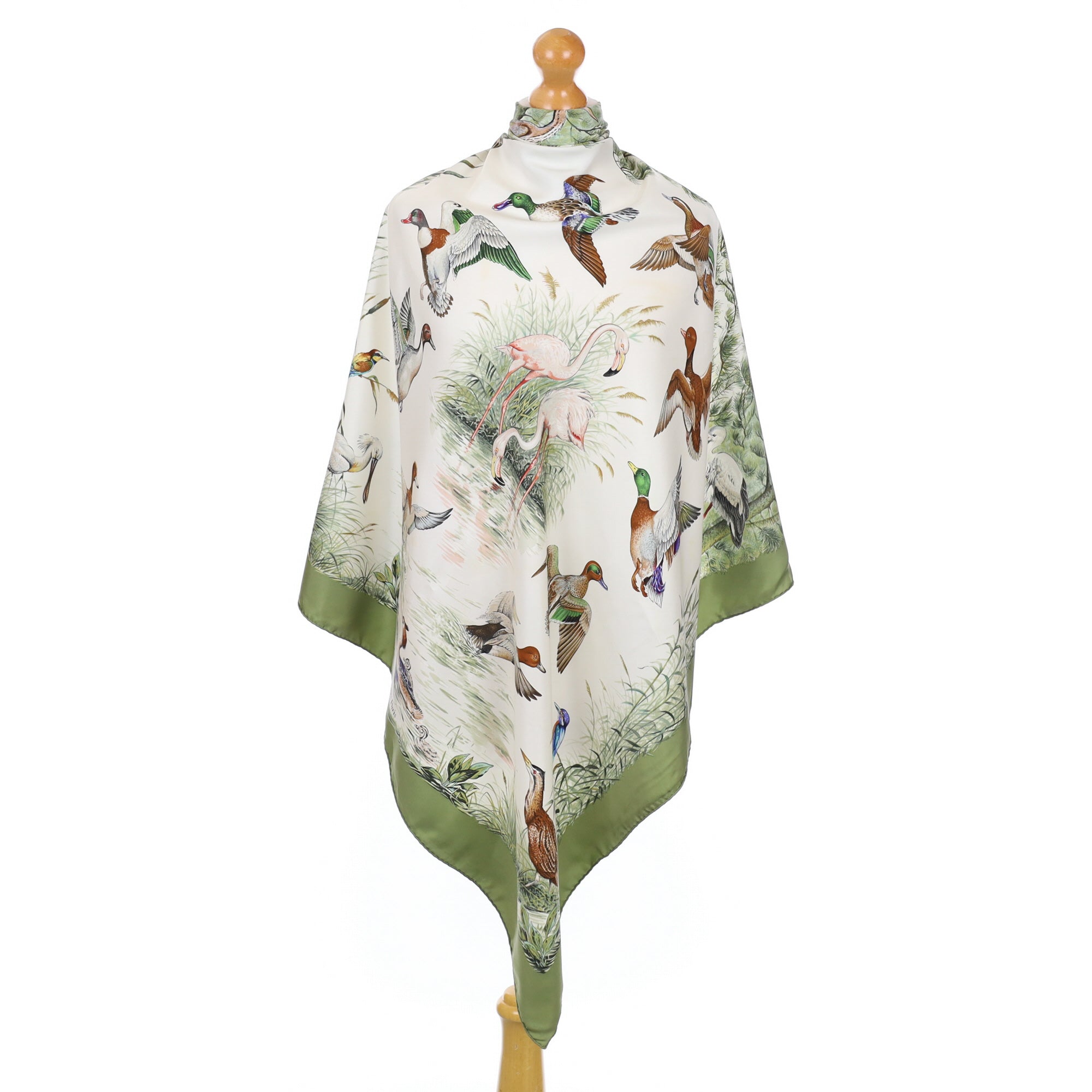 Hermès Halte En Camargue Silk Scarf