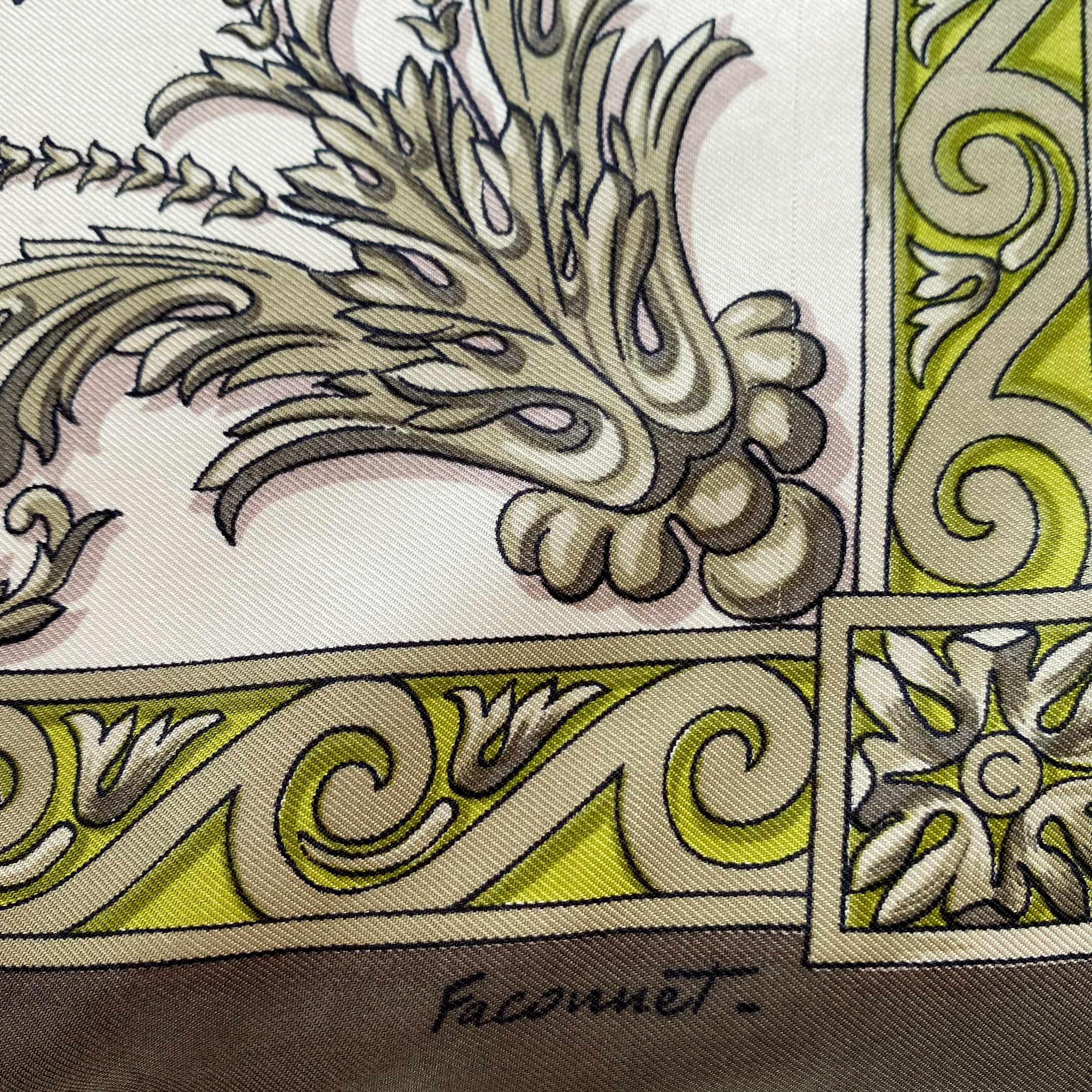 Hermès Courbettes & Cabrioles Silk Scarf