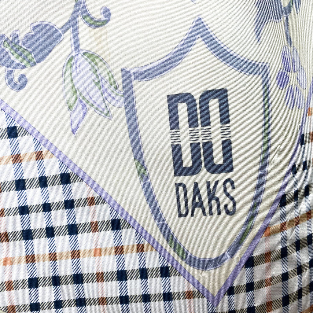 1980s Daks Vintage Silk Scarf
