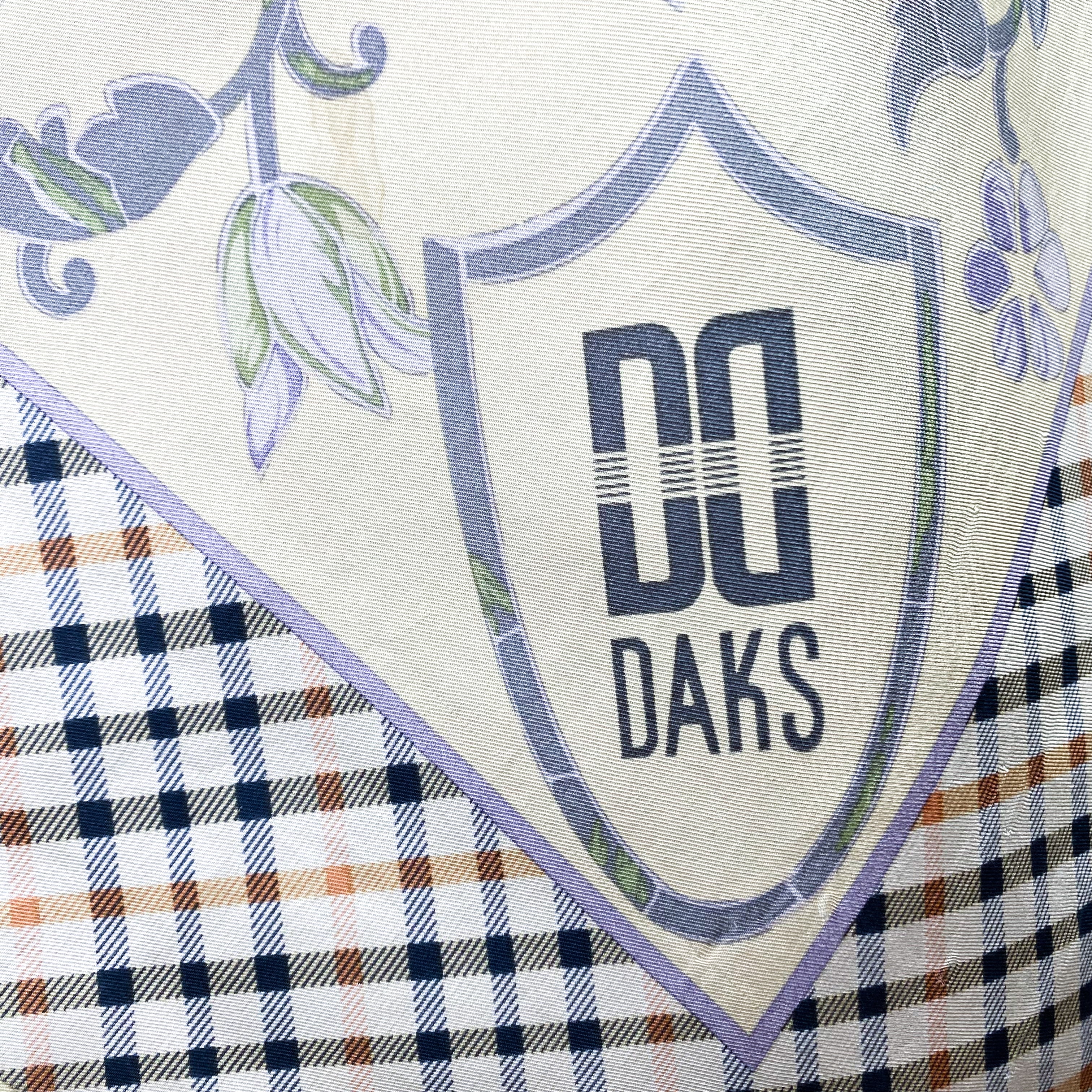 1980s Daks Vintage Silk Scarf