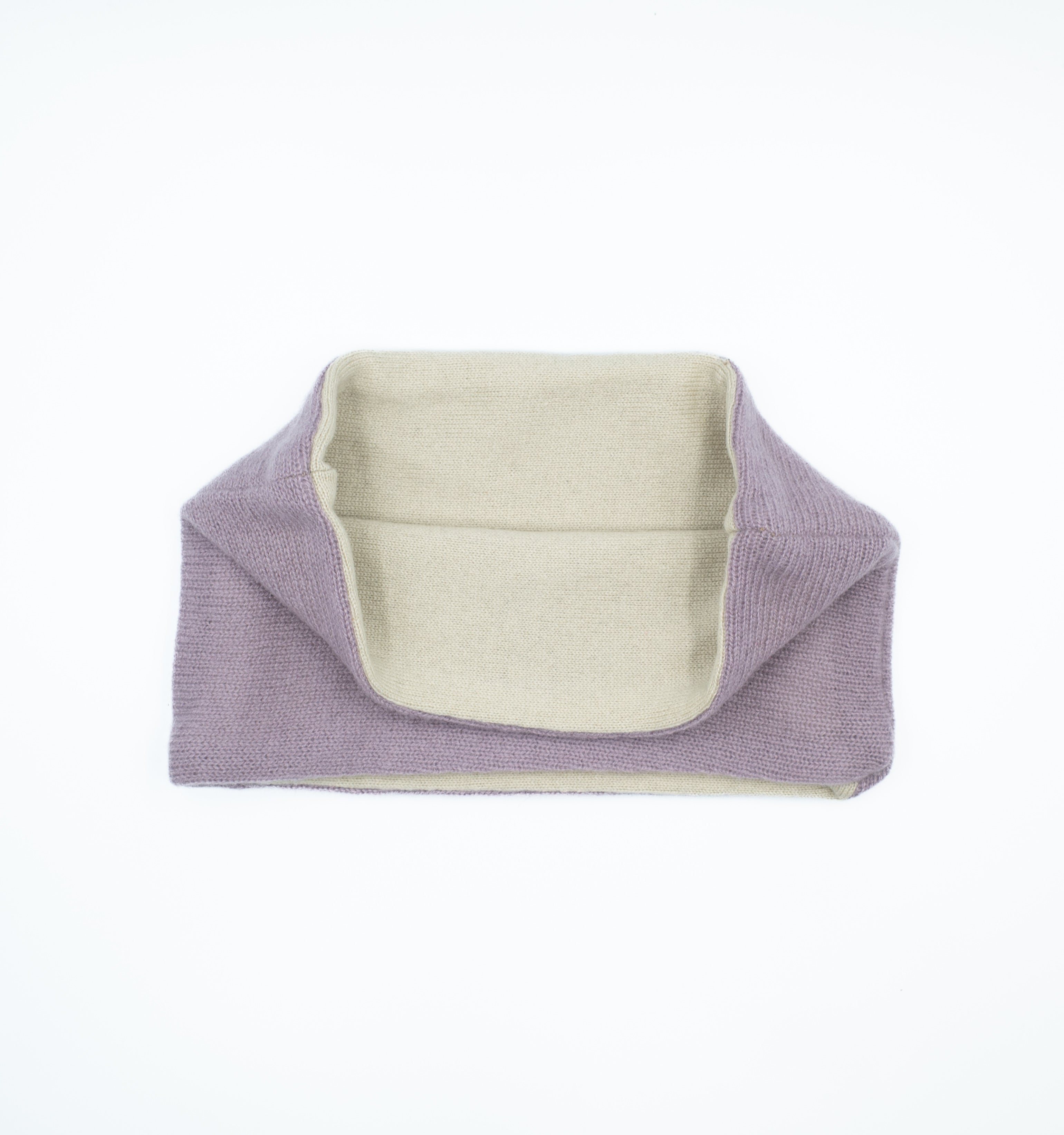 Dusky Lilac and Green Neck Warmer