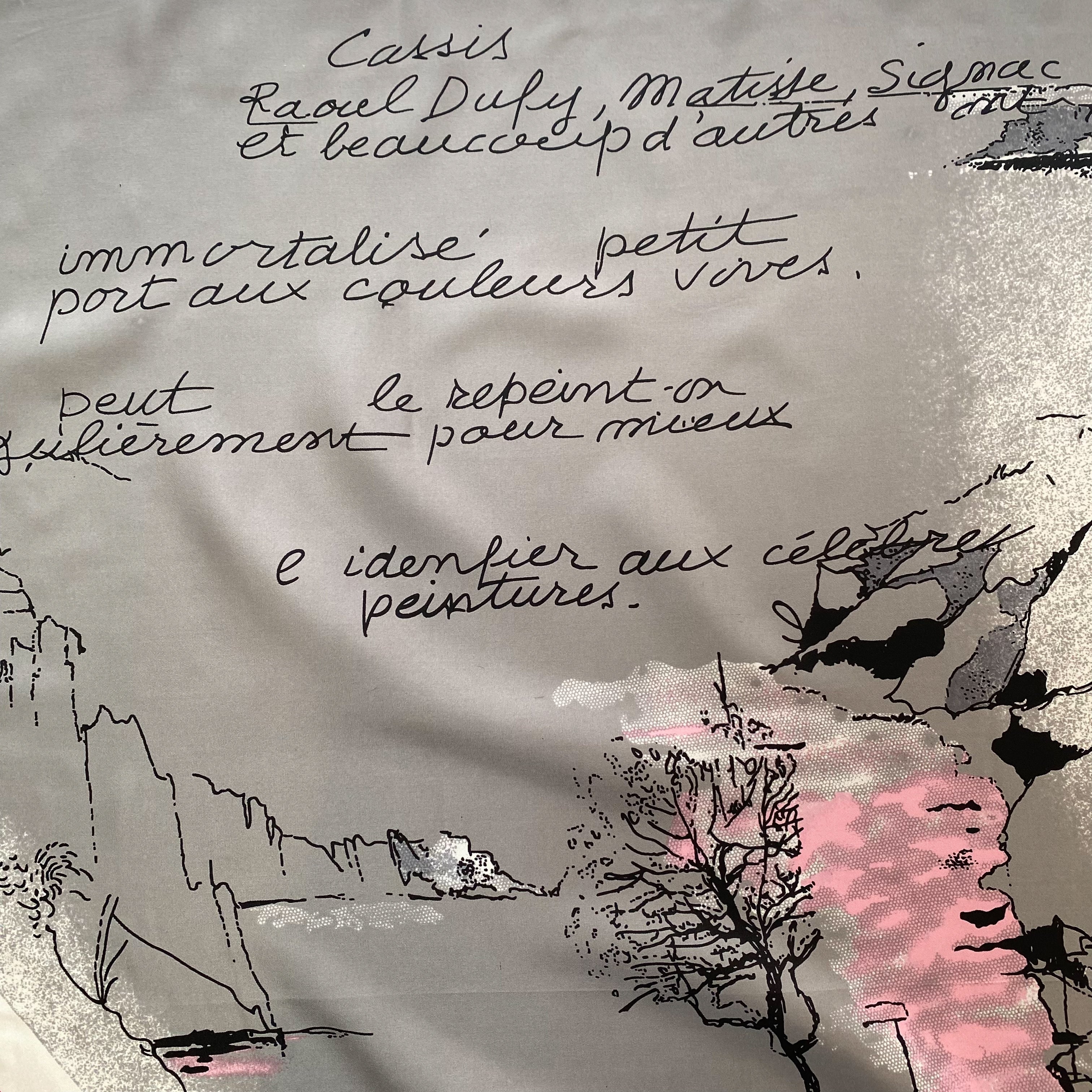 French Painting Design Modern Silk Scarf