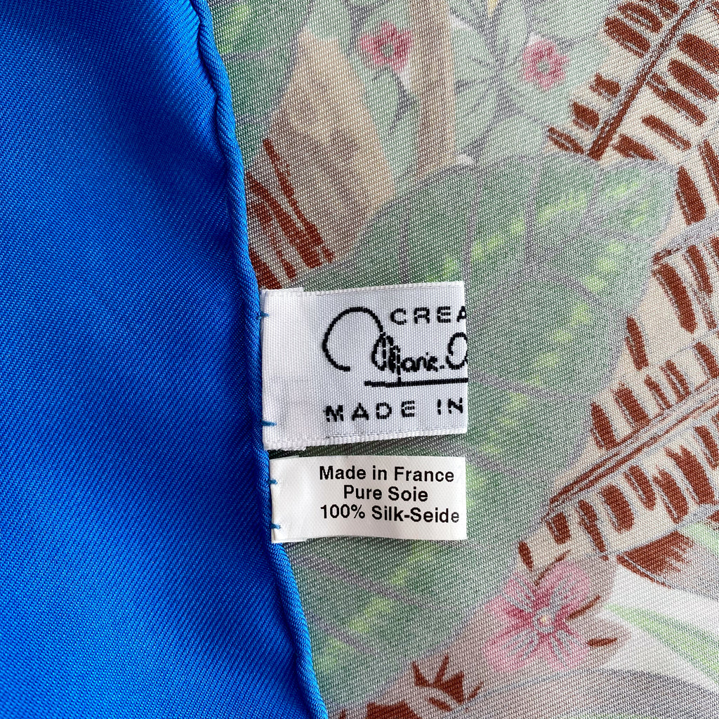Alain Thomas Botanical Koala Silk Scarf