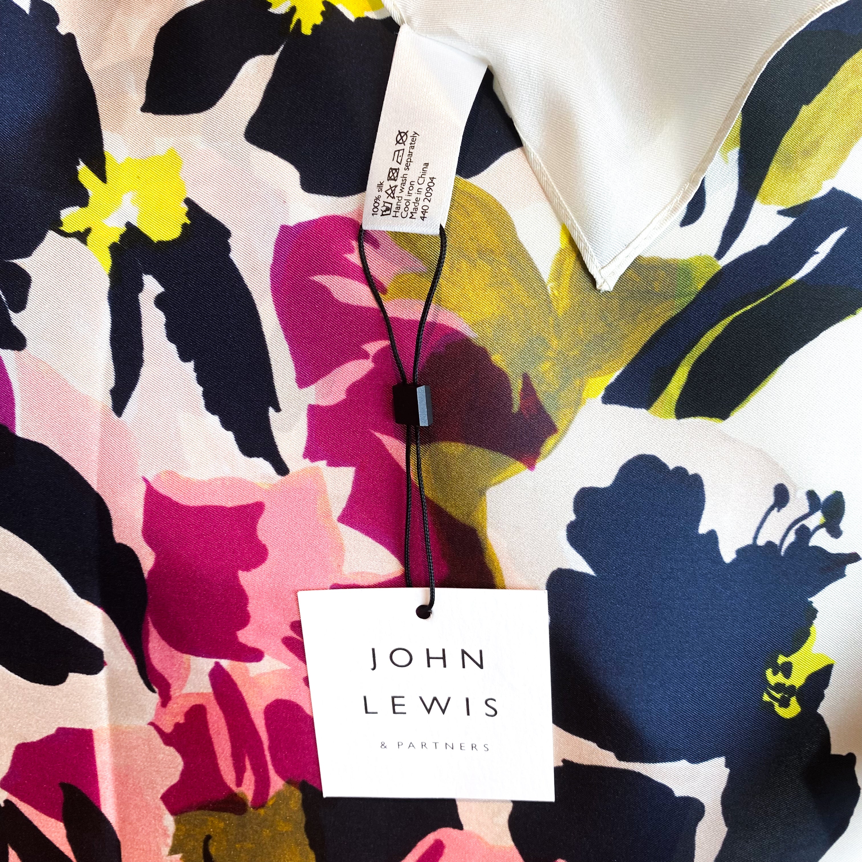 Brand New John Lewis Floral Silk Scarf