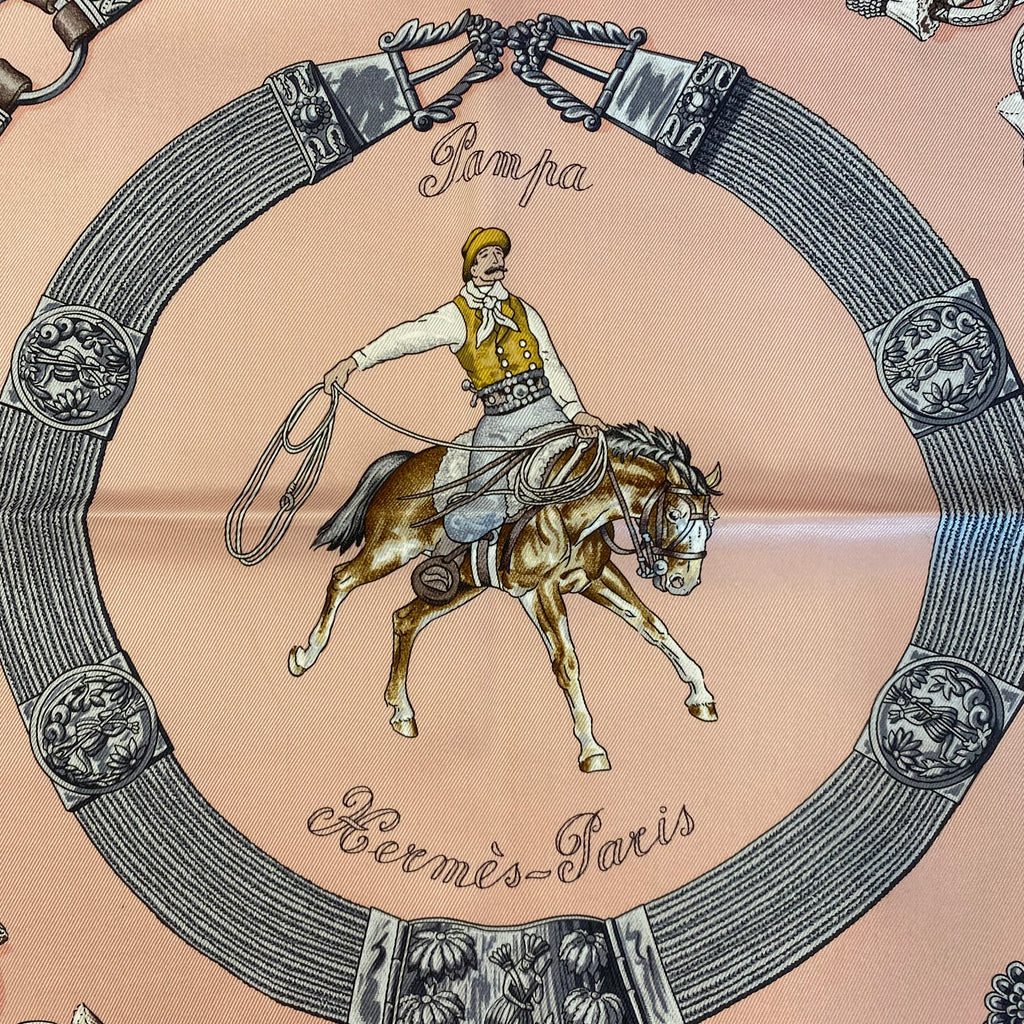 Hermès Pampa 70 Silk Scarf Quite Rare
