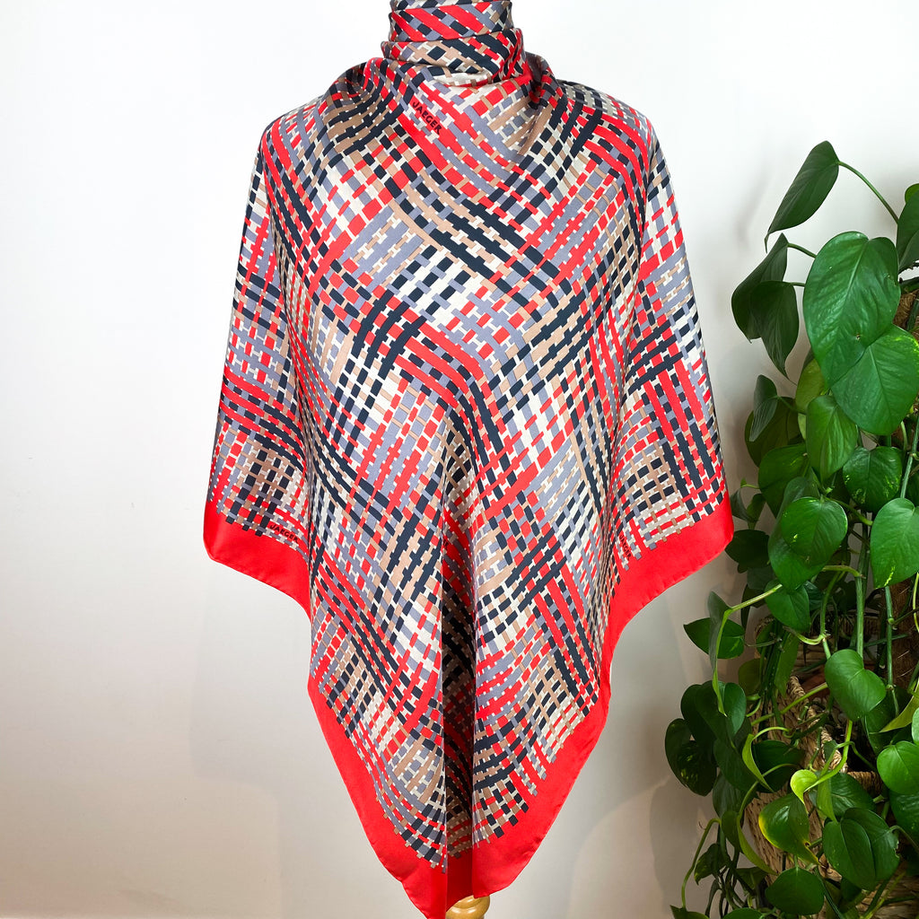 Immaculate Large Jaeger Silk Scarf