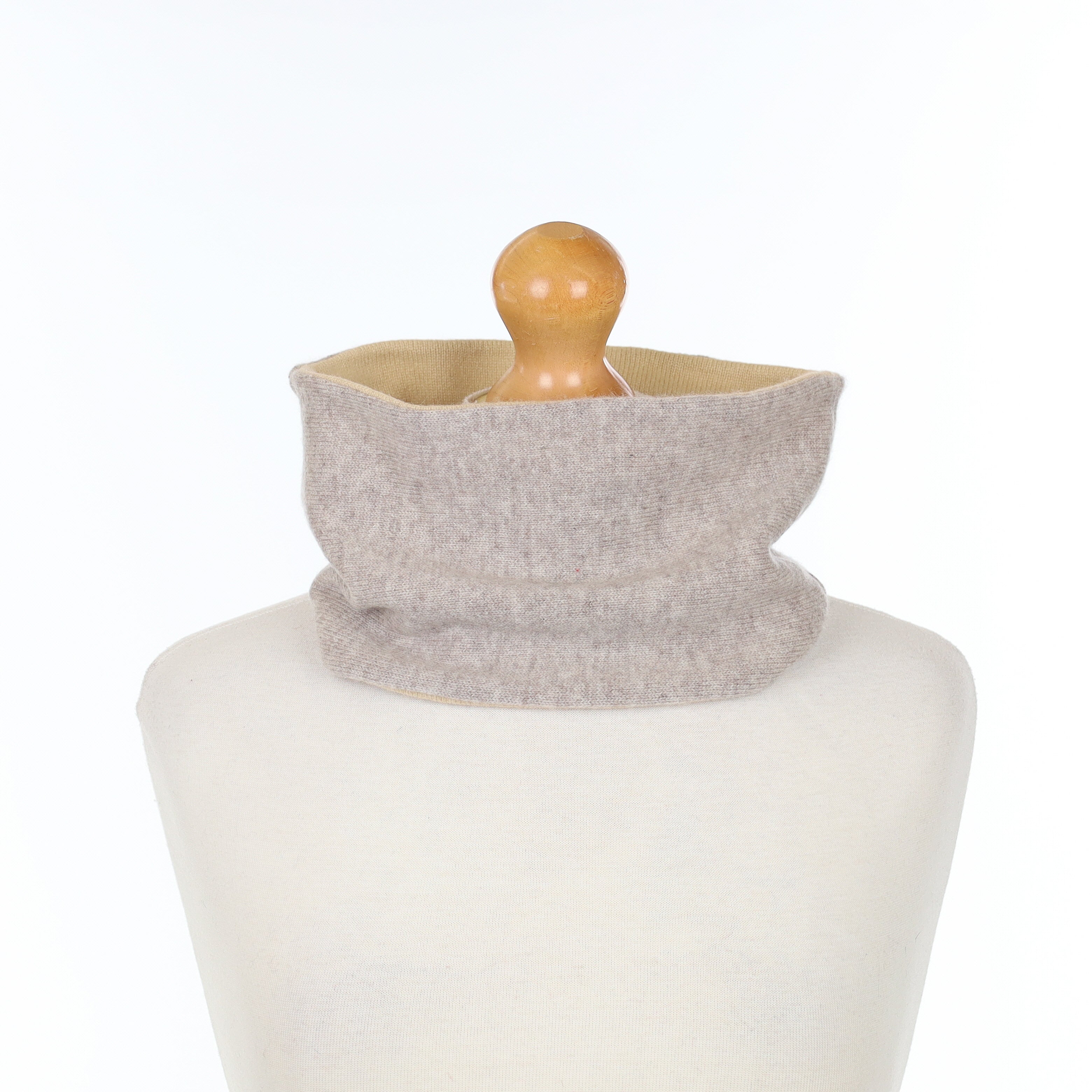 Men’s Mink and Pale Caramel Neck Warmer