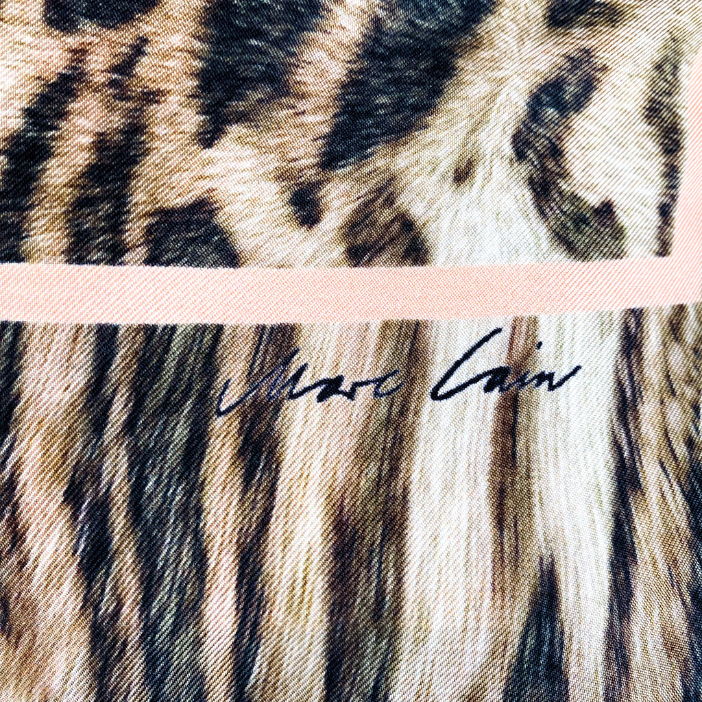 Marc Cain Animal Print Designer Silk Scarf