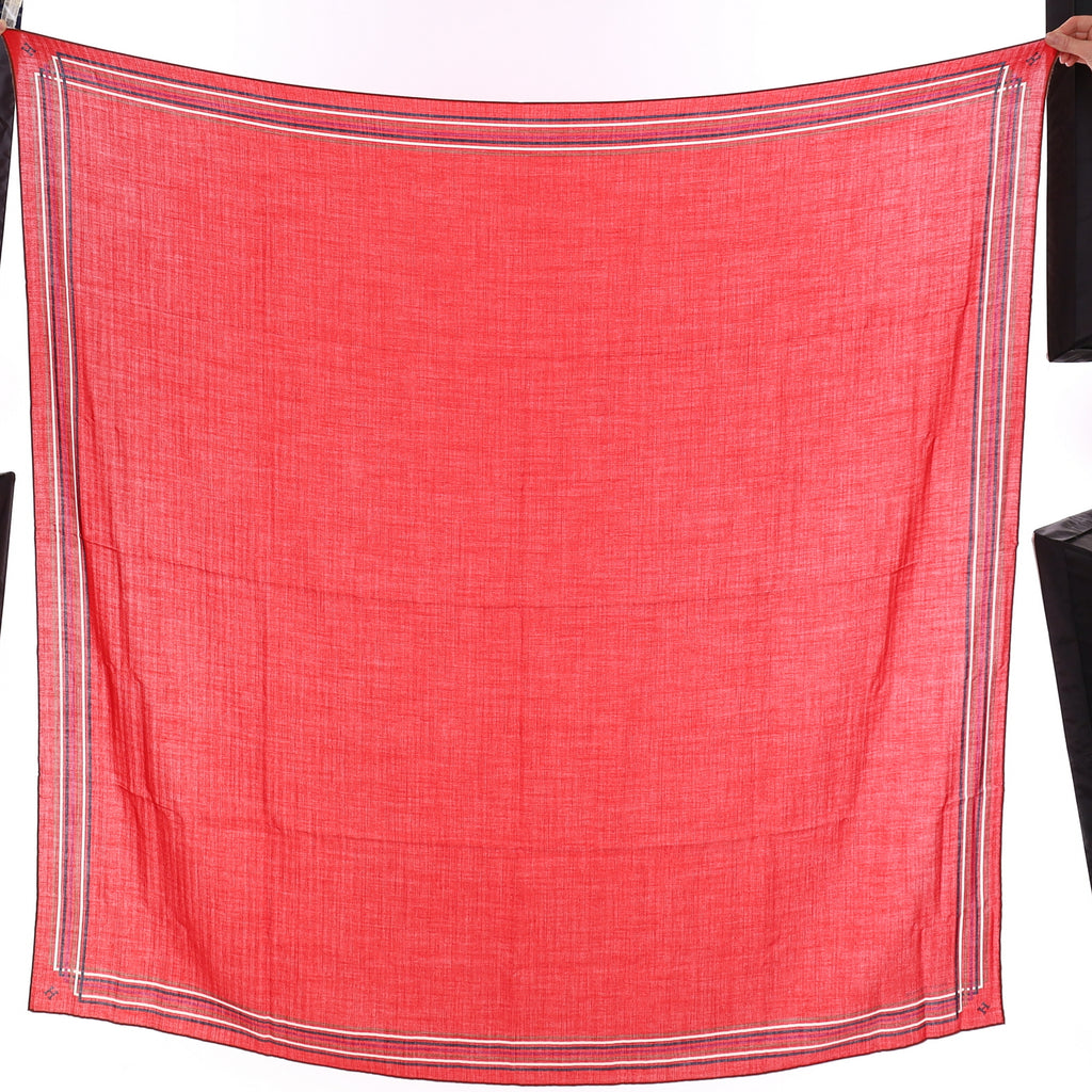 Brand New Boxed Hermès Silk & Cashmere Shawl Geant 140