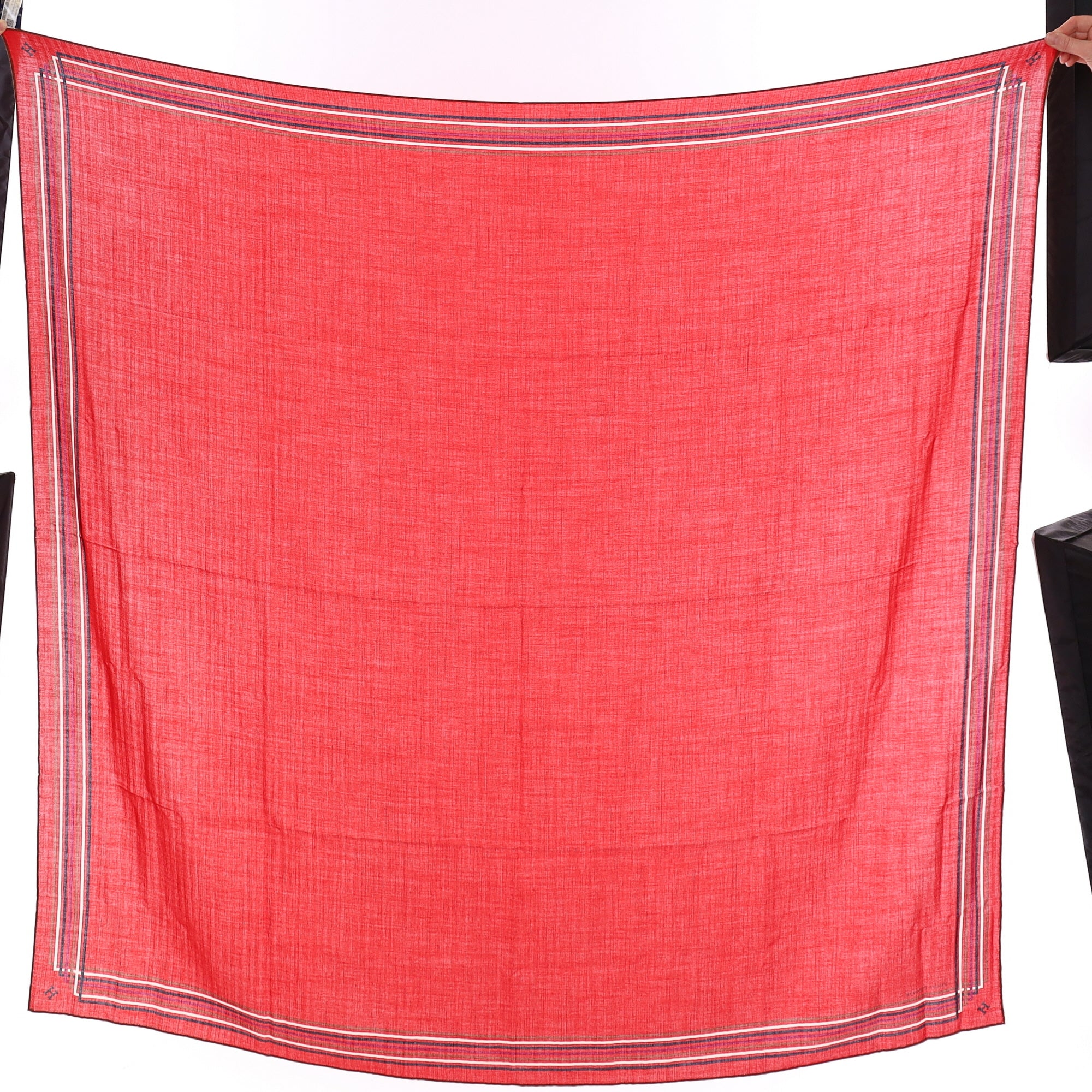 Brand New Boxed Hermès Silk & Cashmere Shawl Geant 140