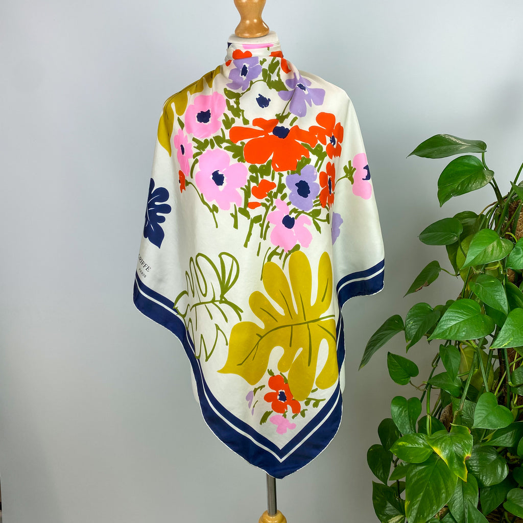 70’s Jacques Griffe Vintage Silk Scarf