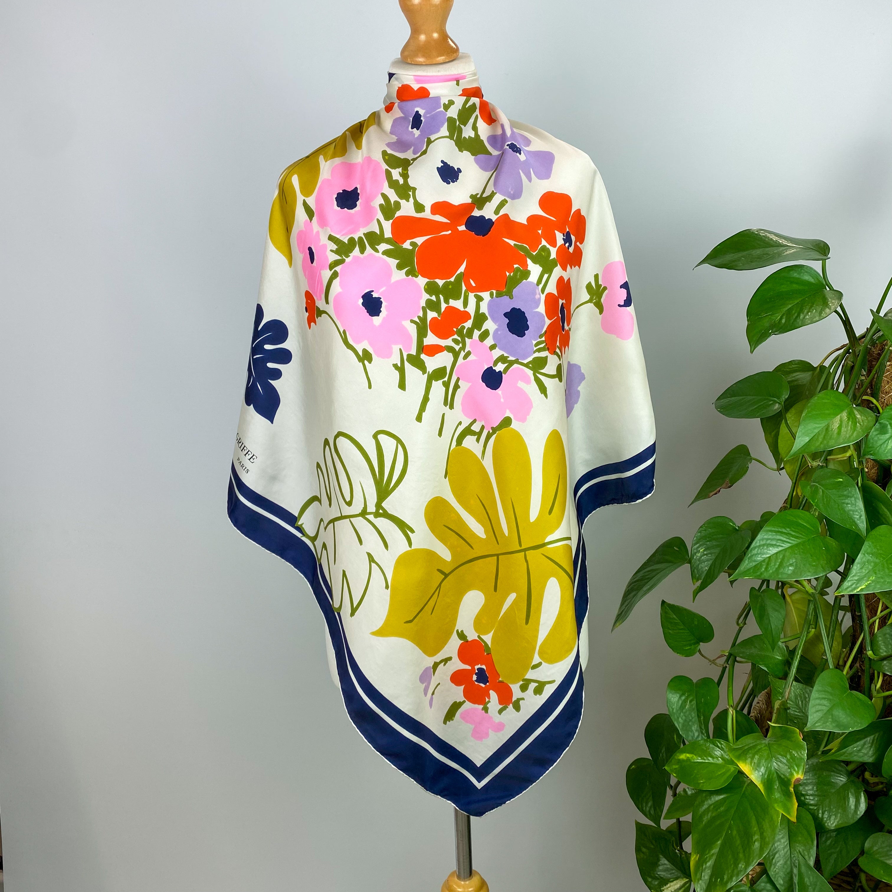 70’s Jacques Griffe Vintage Silk Scarf