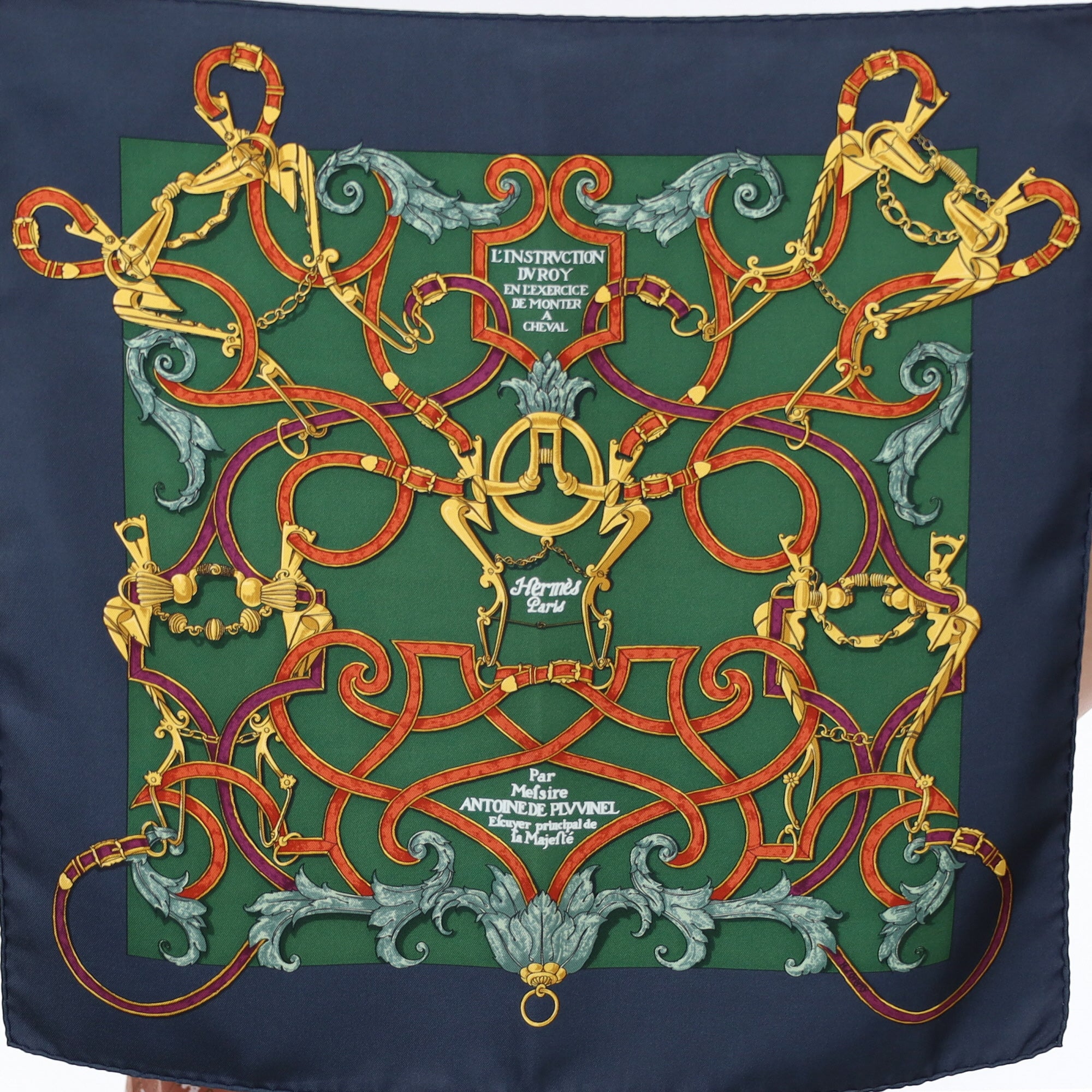 Hermès 45 L’instruction Du Roy Silk Scarf