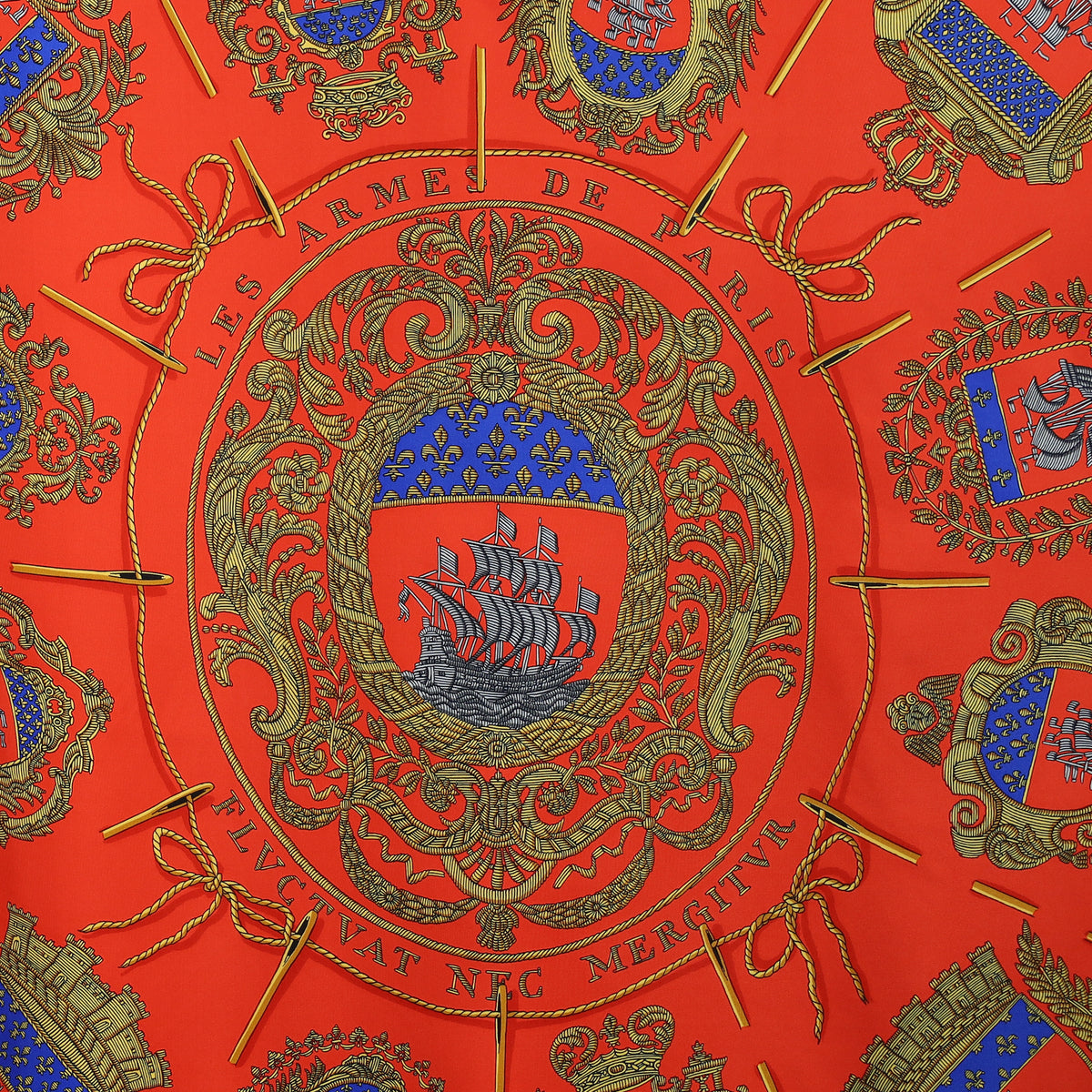 Hermès Les Armes De Paris Silk Scarf