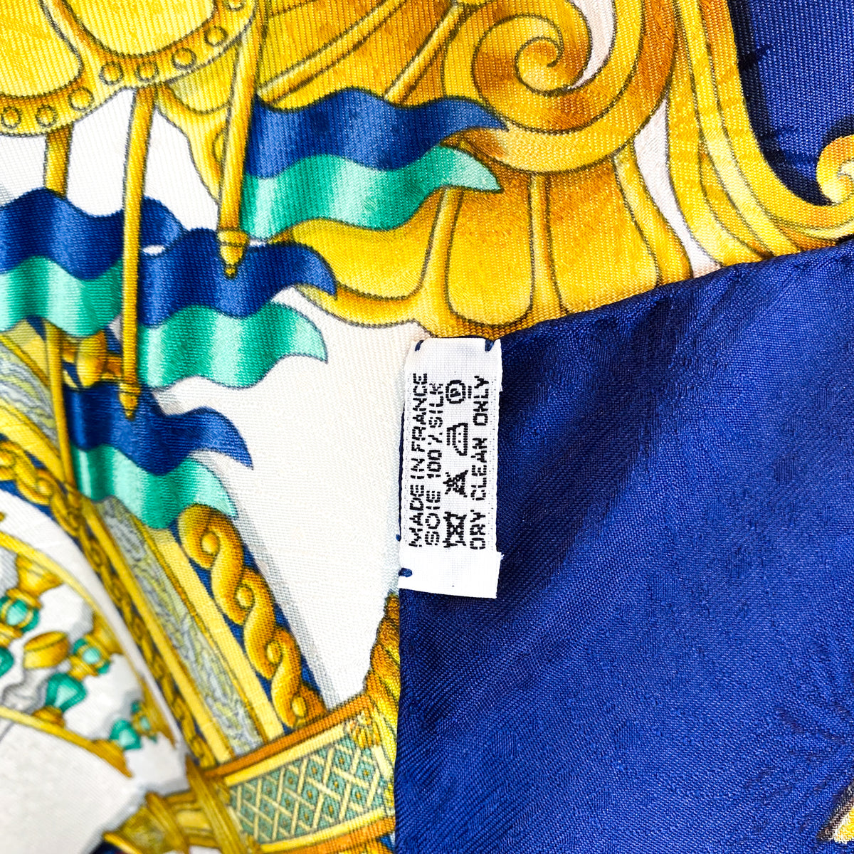 Boxed Hermes Luna Park Vintage Silk Scarf