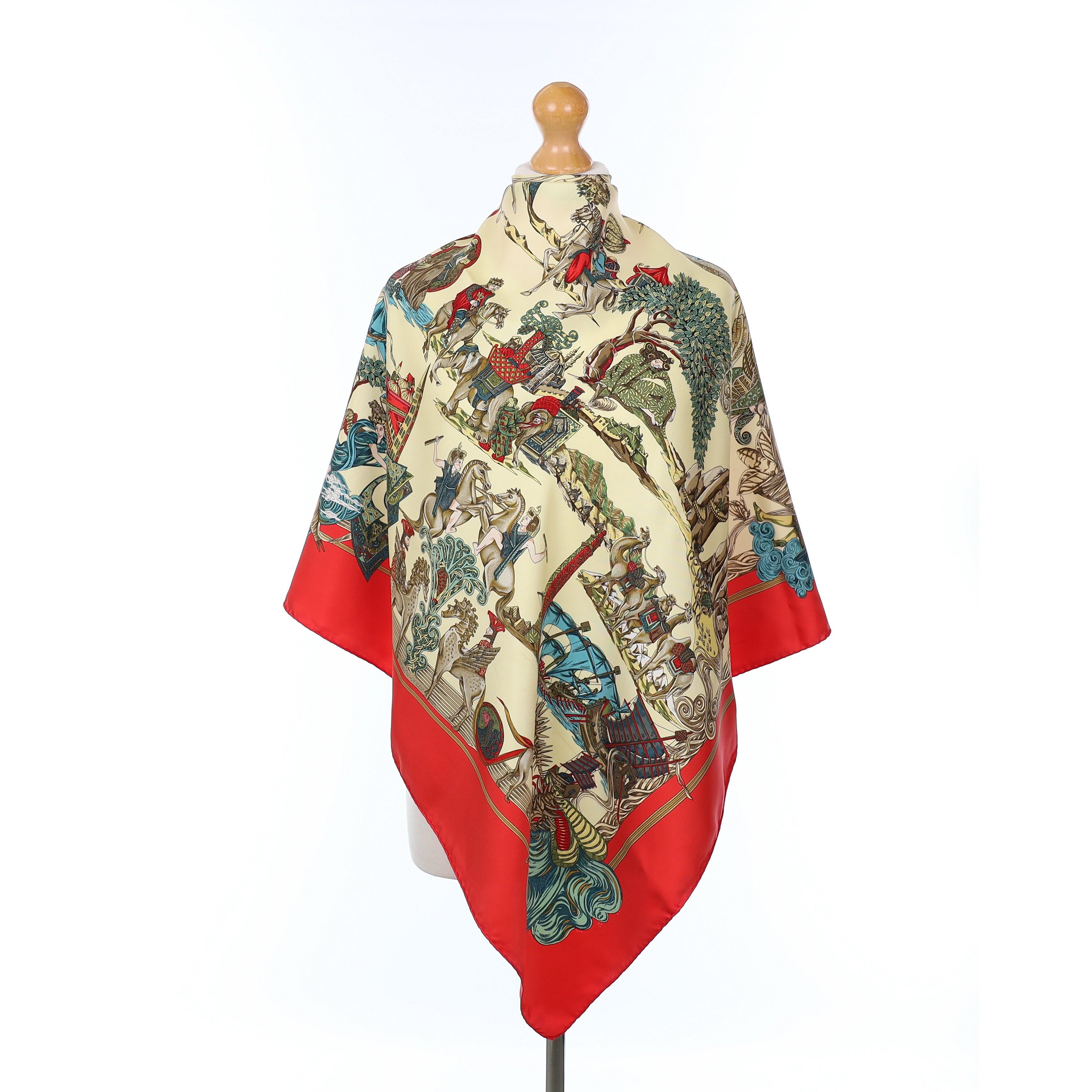 Hermès Au Fil De La Soie Silk Scarf