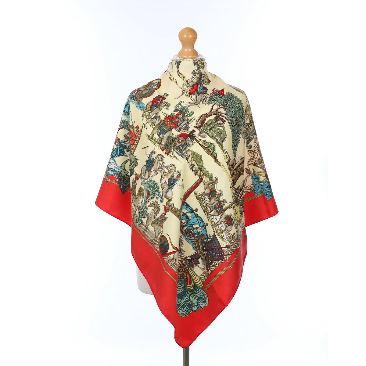 Hermès Au Fil De La Soie Silk Scarf
