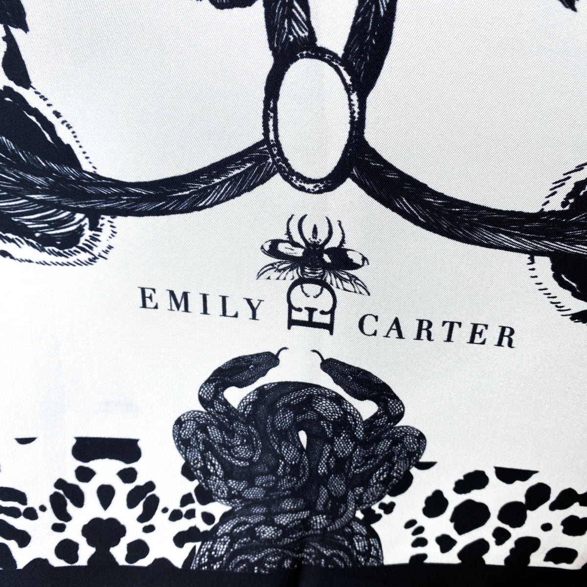 Brand New Emily Carter Designer Silk Scarf