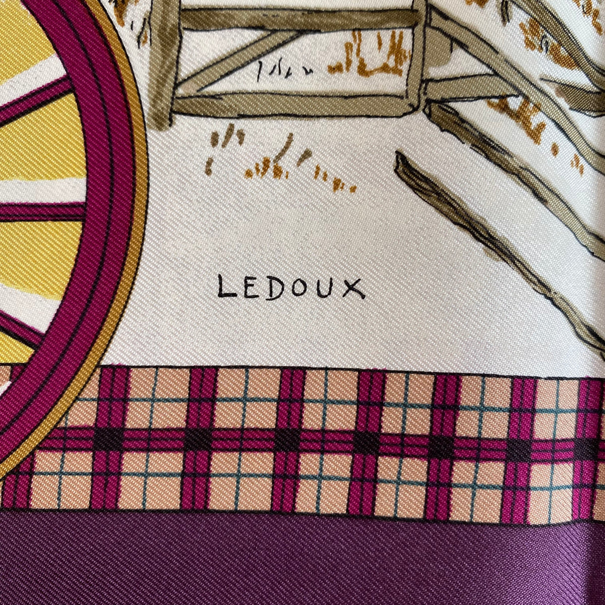 Hermès L’hiver En Poste Silk Scarf