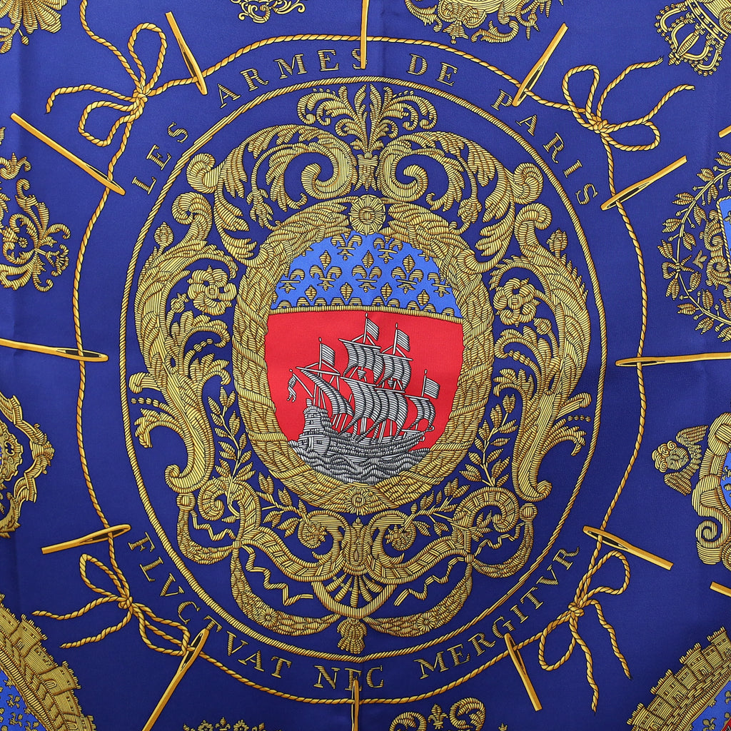 Hermès Les Armes De Paris Silk Scarf