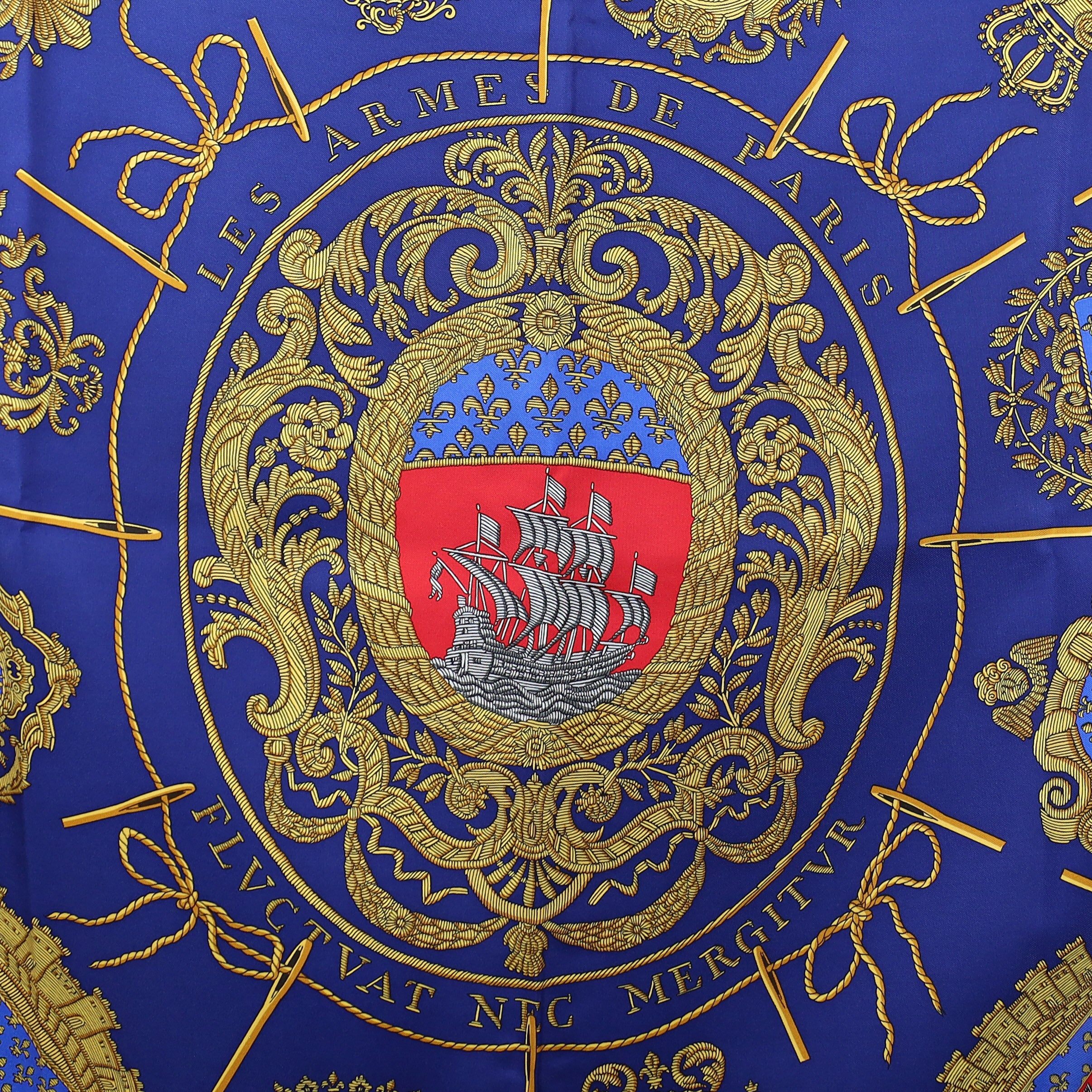 Hermès Les Armes De Paris Silk Scarf