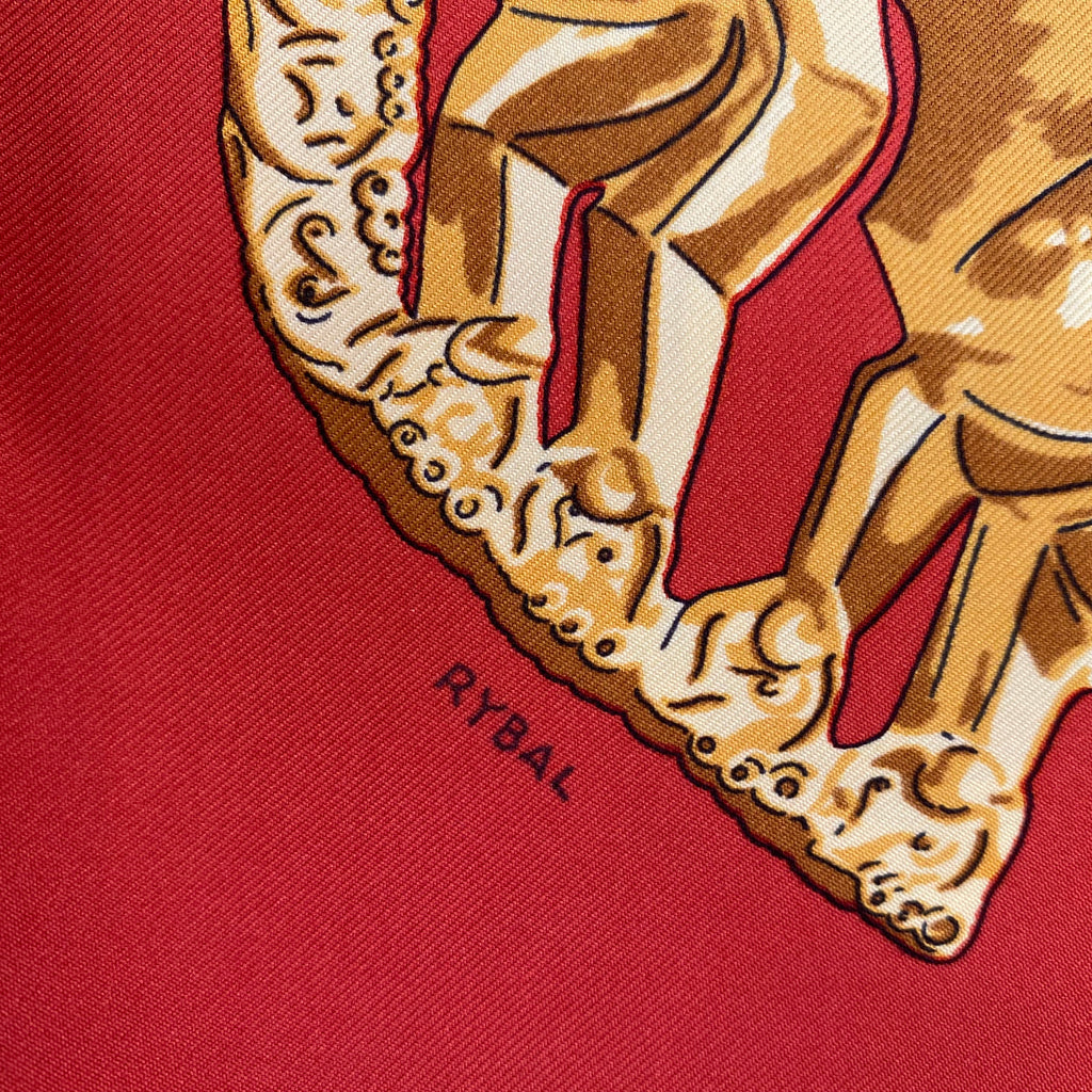 Hermès Les Cavaliers D’or Silk Scarf