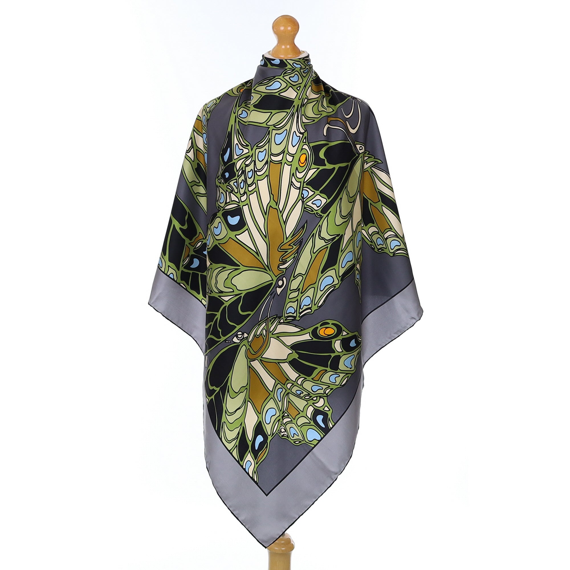Butterfly Design Silk Scarf