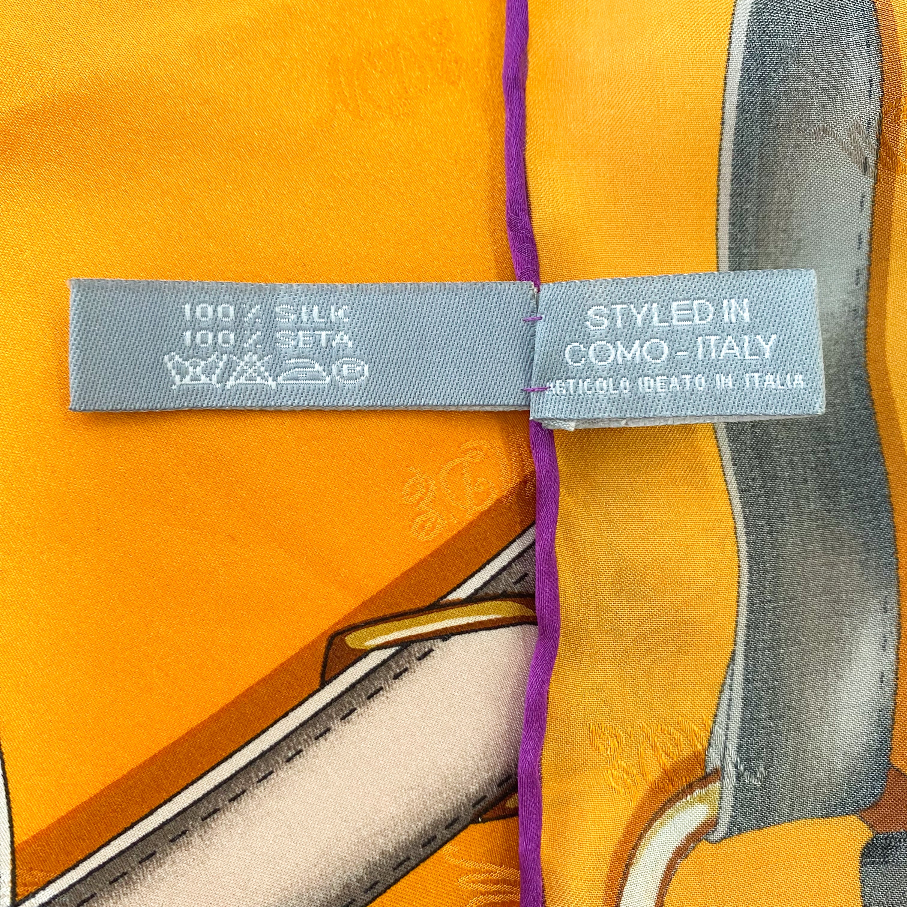 Modern Marina D’este Silk Scarf
