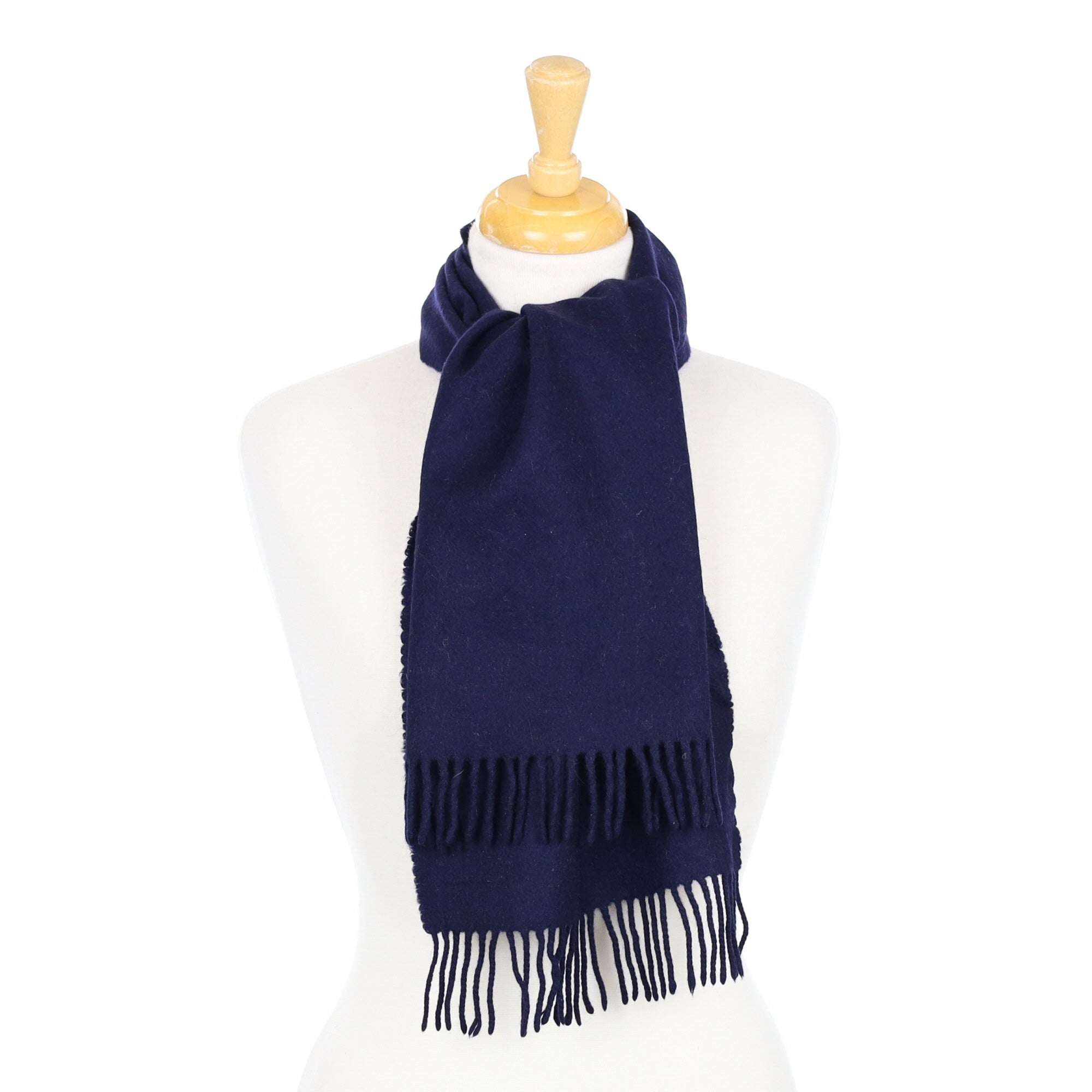 Navy Cashmere Woven Scarf