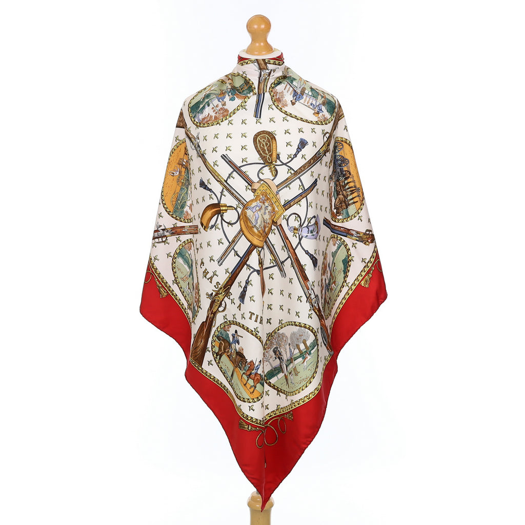 Hermès La Chasse a Tir Silk Scarf Quite Rare