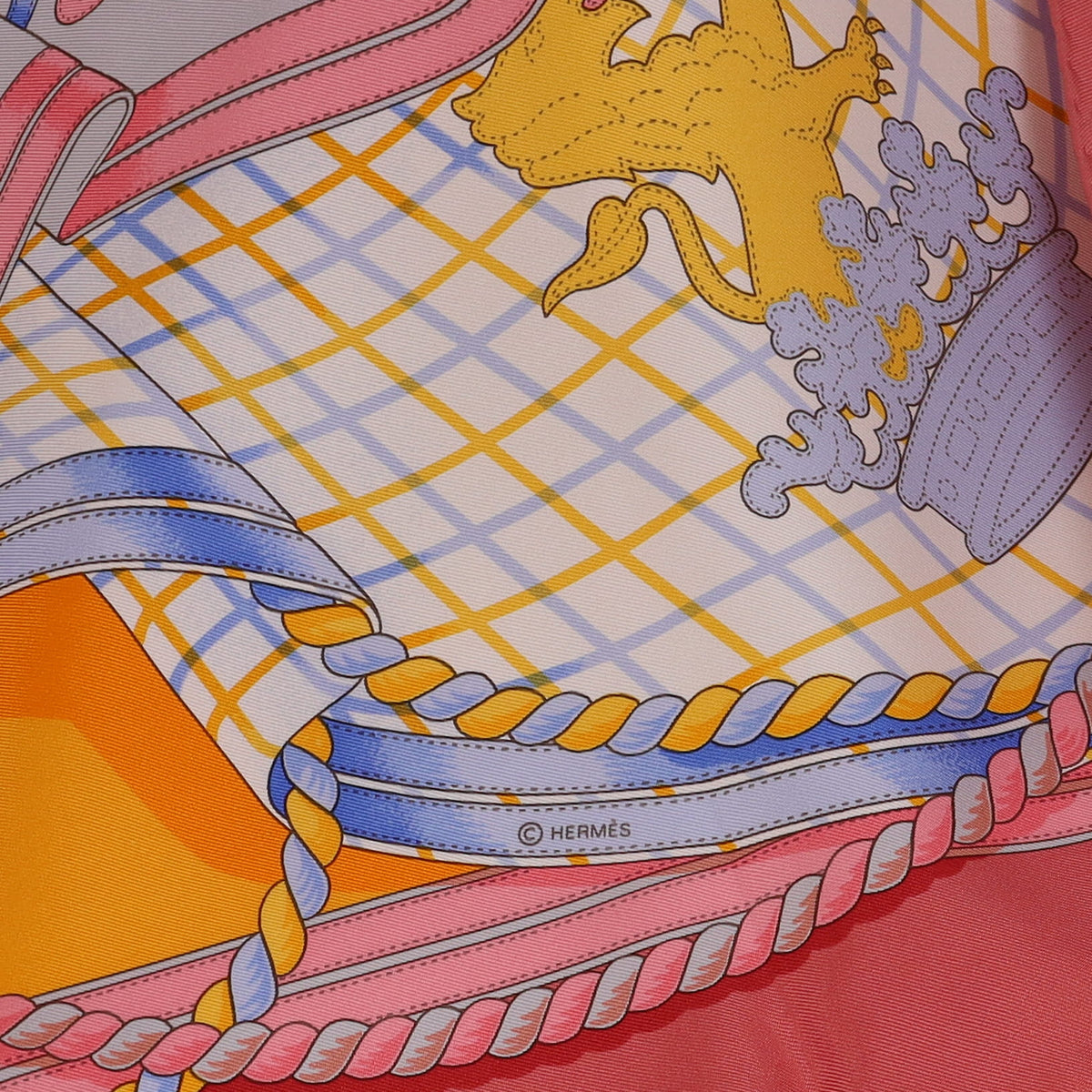 Pristine Hermès Grande Tenue Silk Scarf