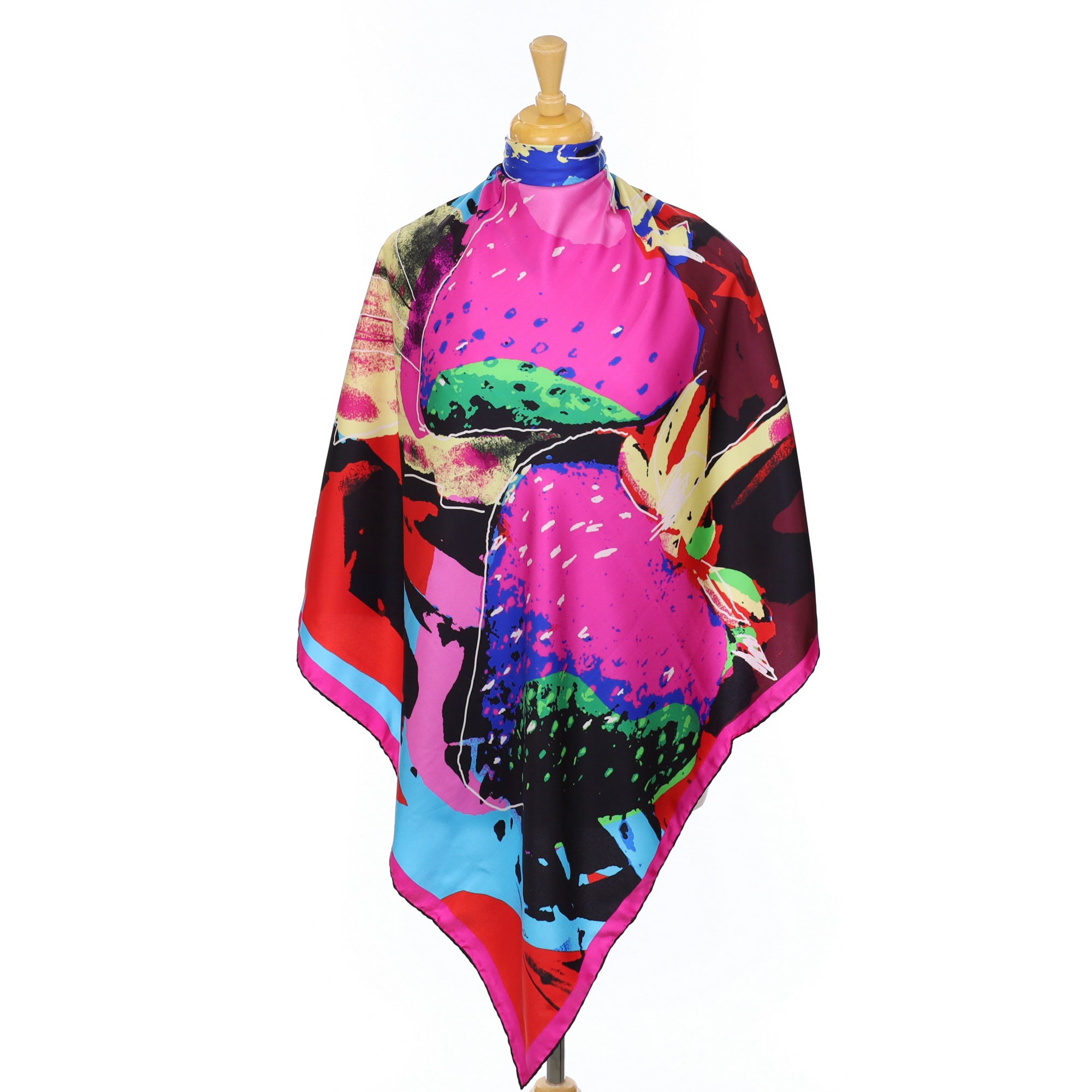 Jane Carr Abstract Colourful Designer Silk Scarf