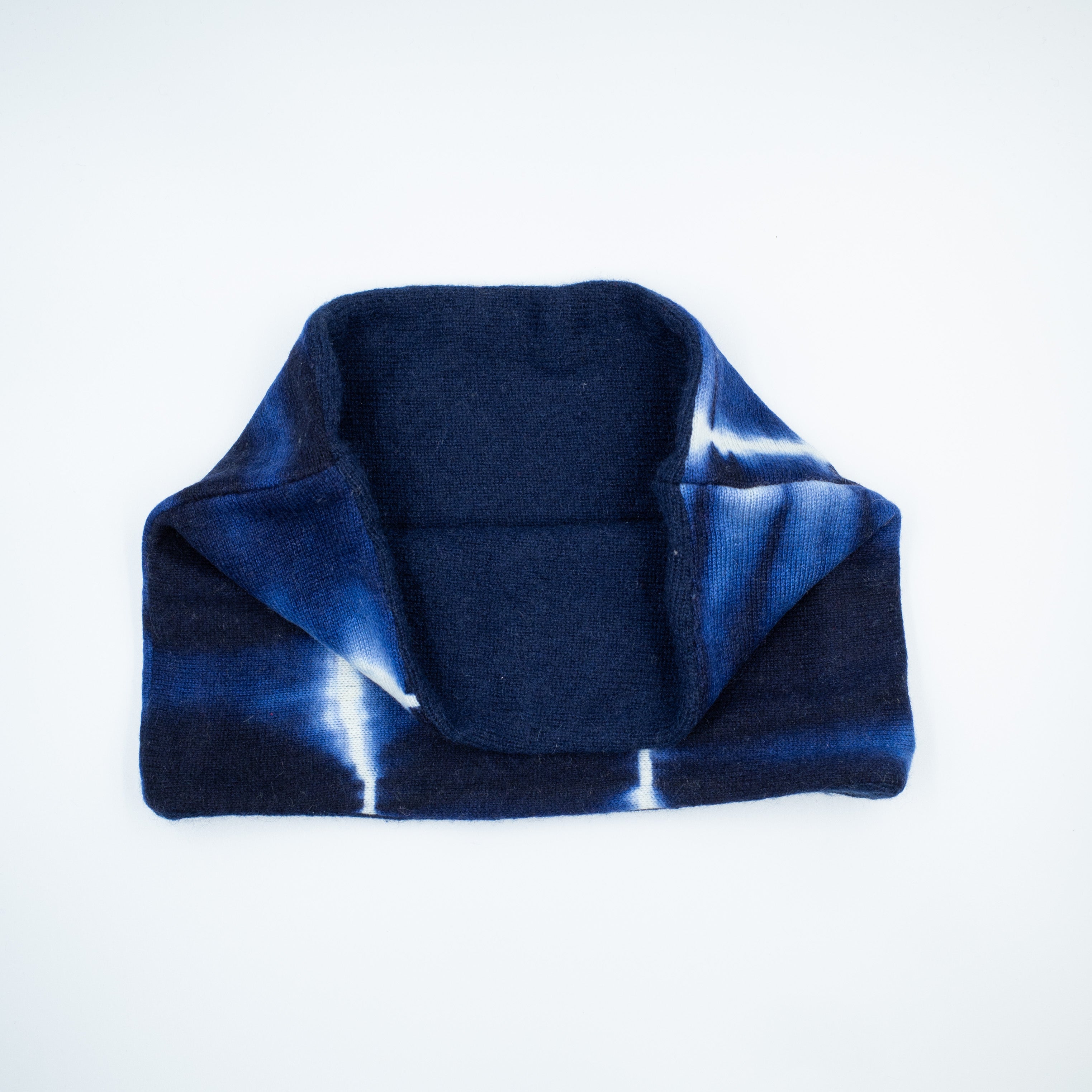 Navy Blue Tye Dye Neck Warmer