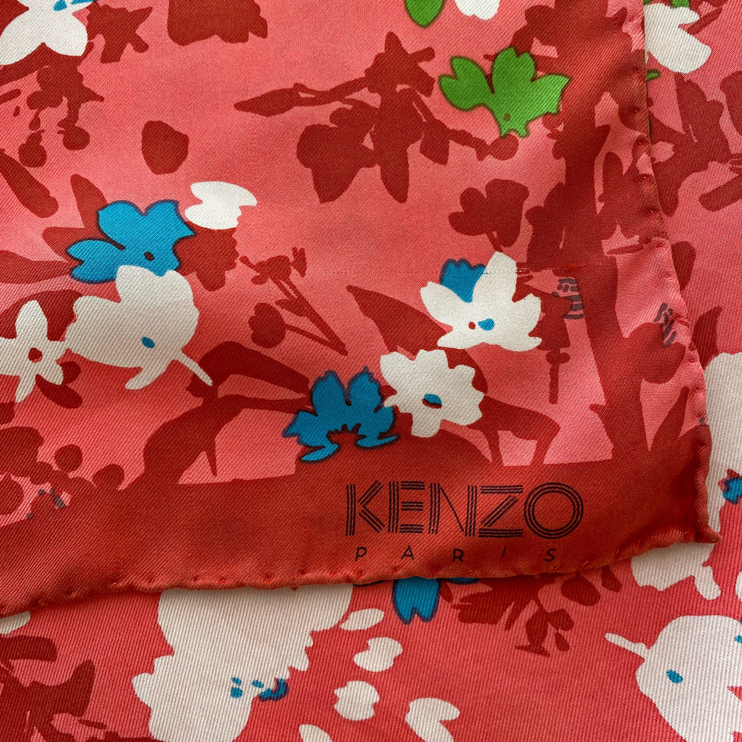 Kenzo Floral Silk Scarf