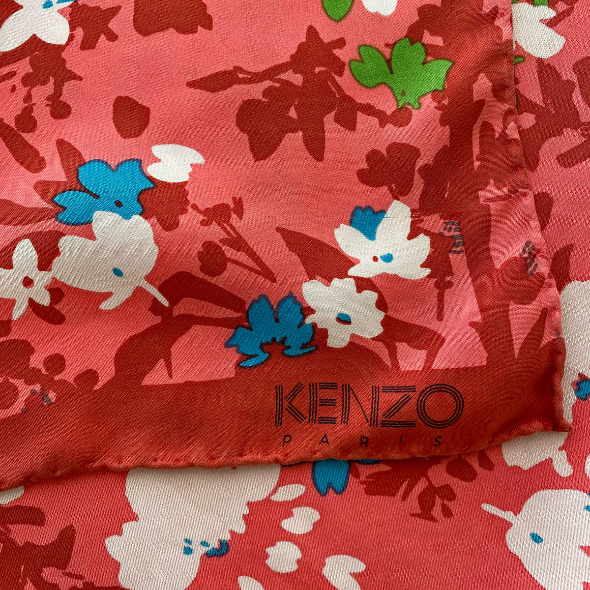 Kenzo Floral Silk Scarf