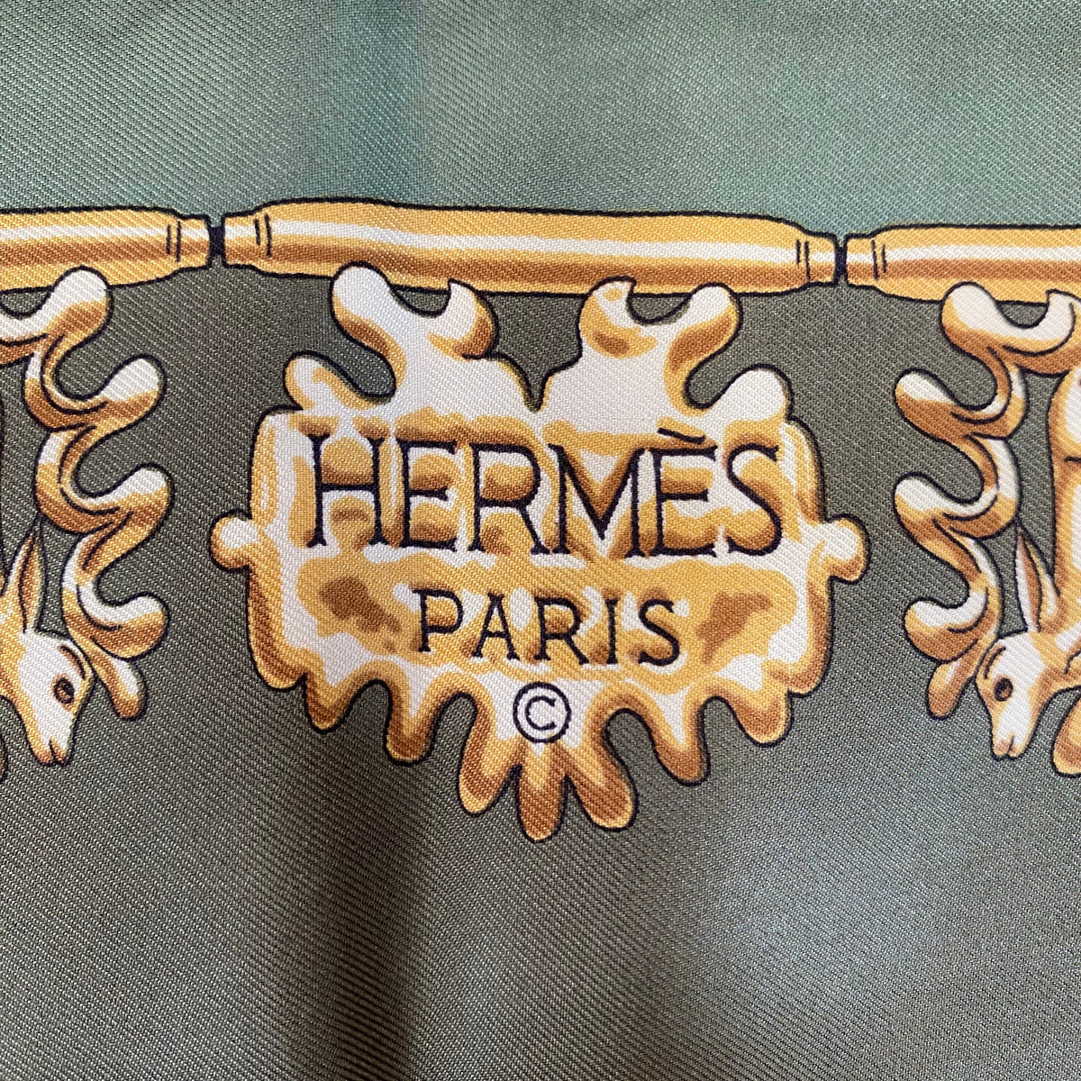 Hermès Les Cavaliers D’or Silk Scarf