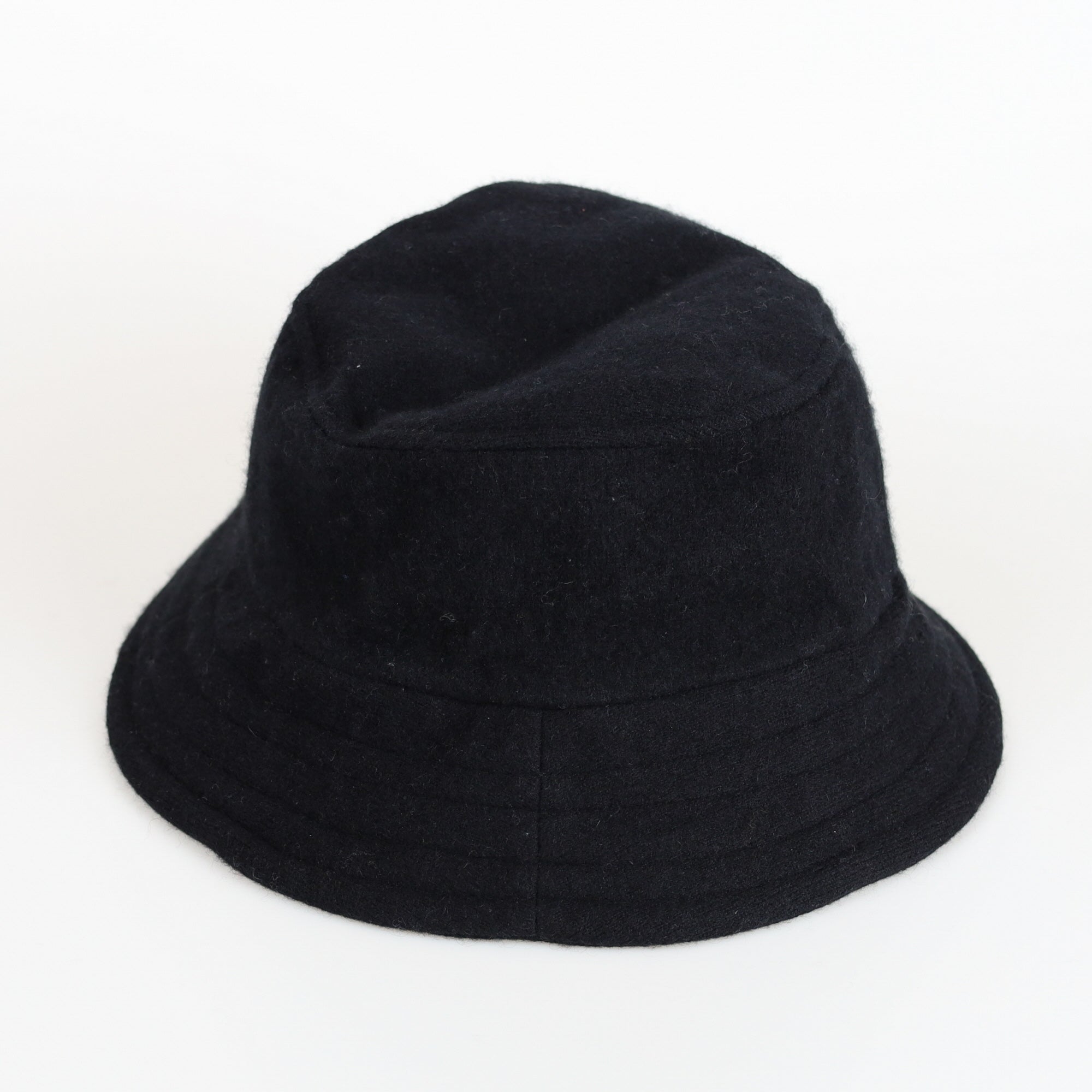 Black Cashmere Bucket Hat Large