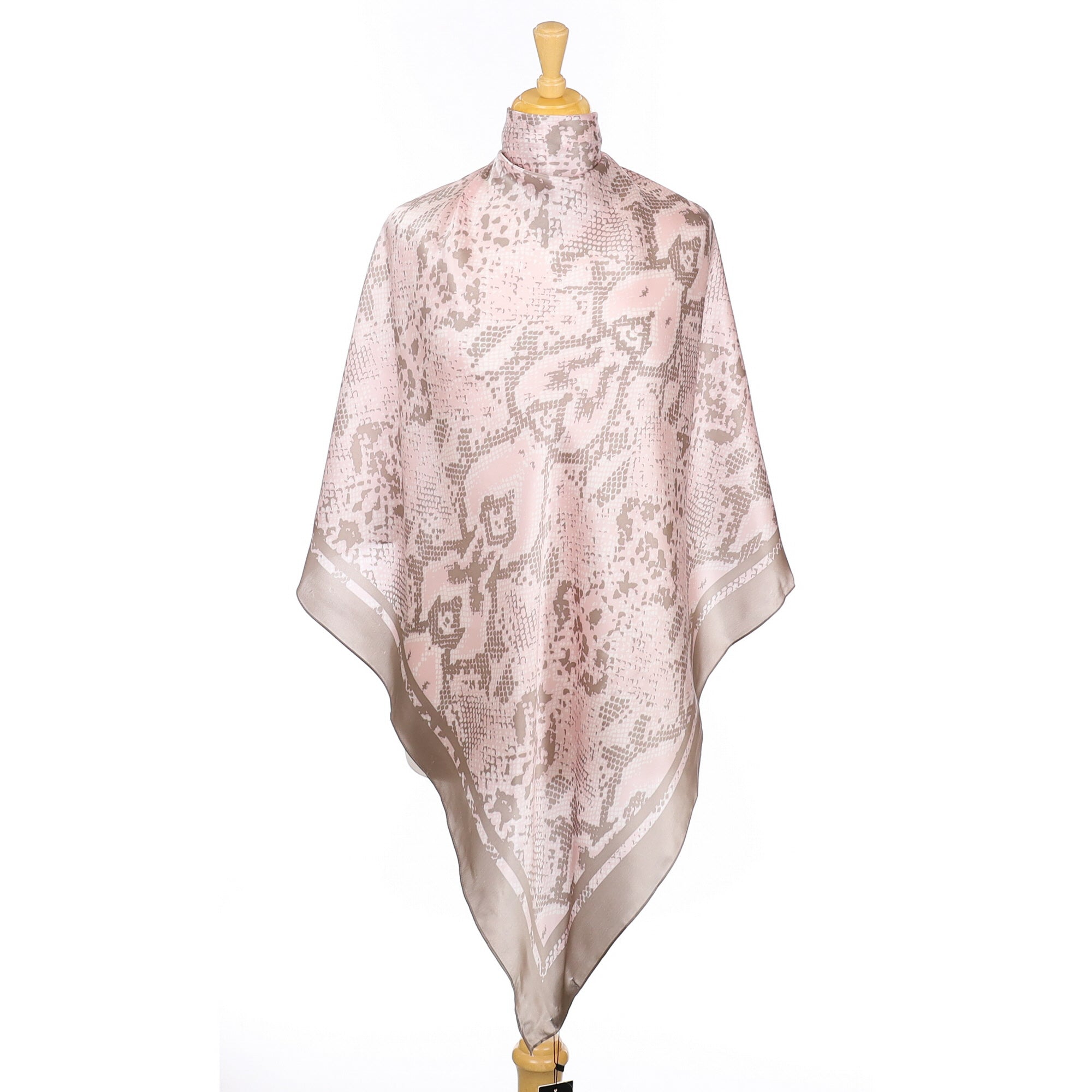 Band New Dune Pink Snakeskin Silk Scarf