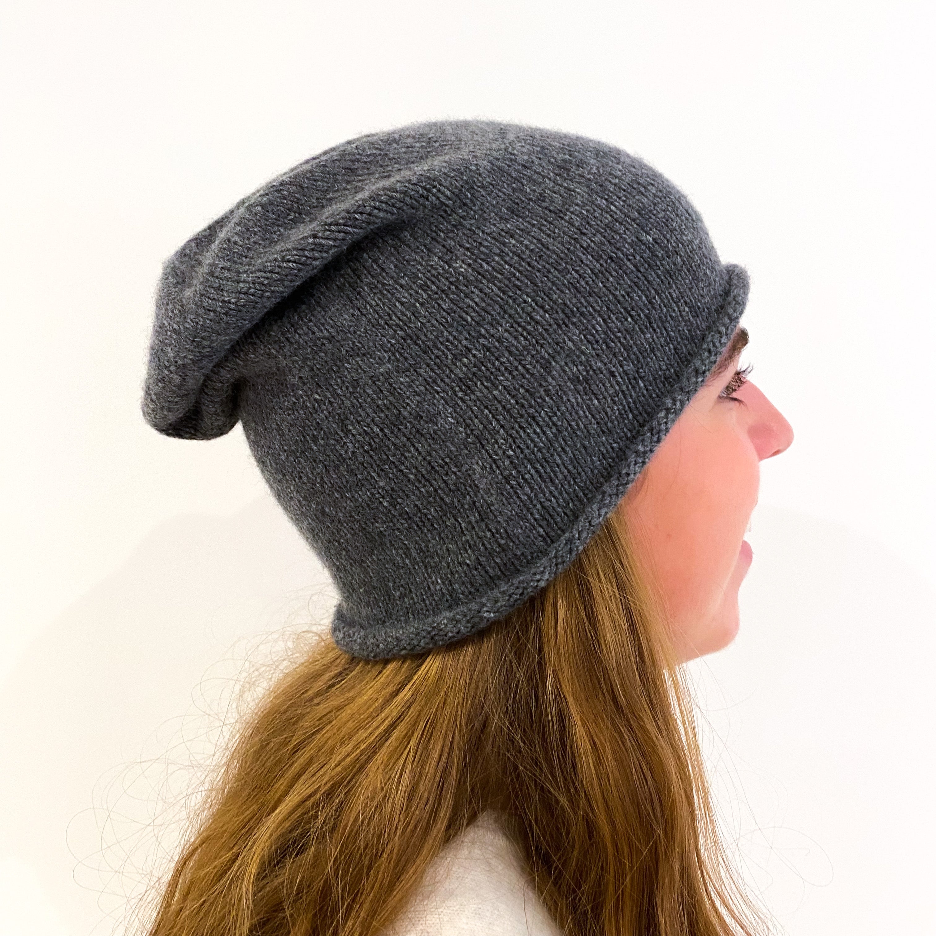 New Scottish Slate Grey Beanie Hat One Size