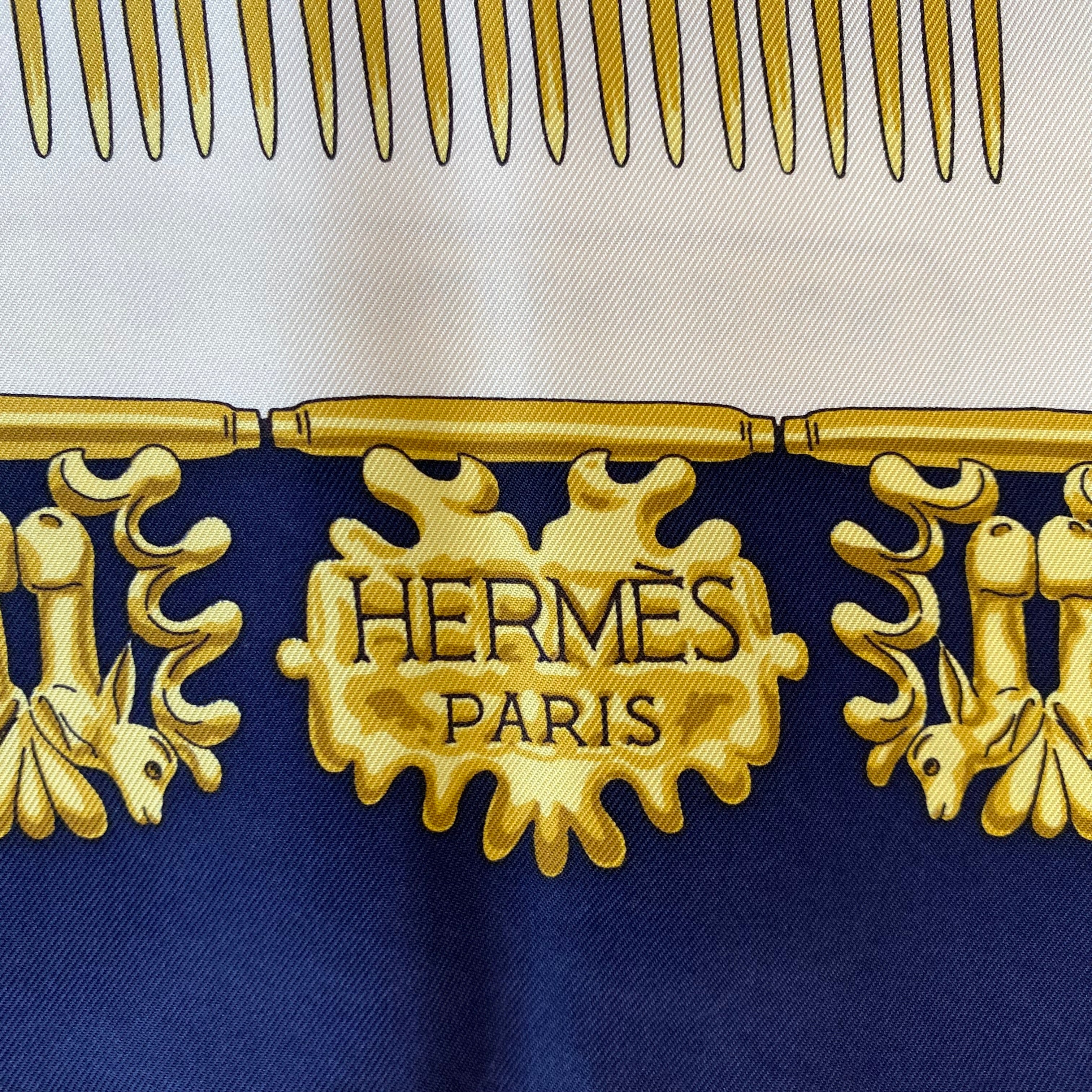 Hermès Les Cavaliers D’or Silk Scarf